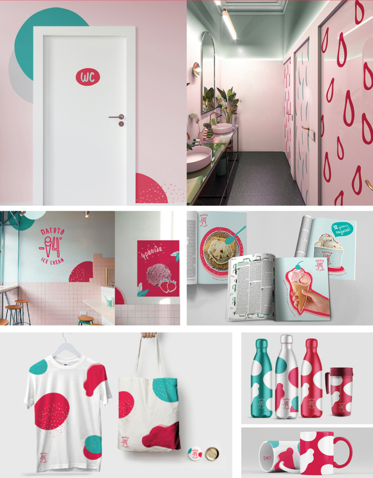 Maria Bougioukou Graphic Designer project ICE CREAM -14°C