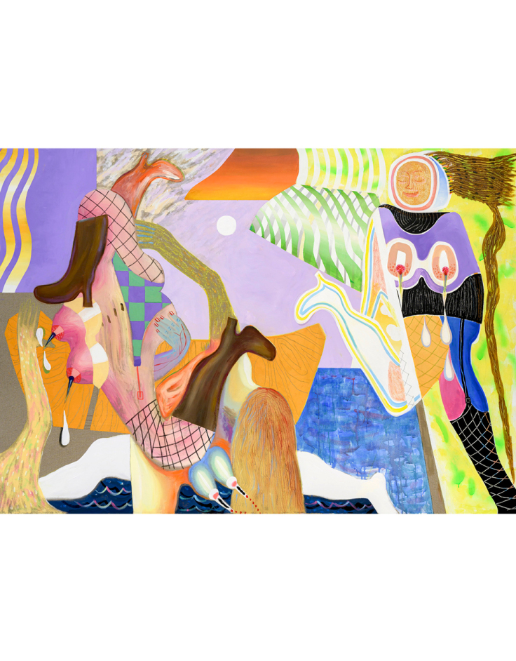 Έργο της Georgia Fambris από την έκθεση "… And we are magic talking to itself, noisy and alone…" στην γκαλερί Ζουμπουλάκη, 2023