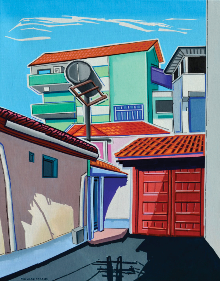 Έργο του Toni Milaqi από τη σειρά έργων του με τίτλο “Shtesa”