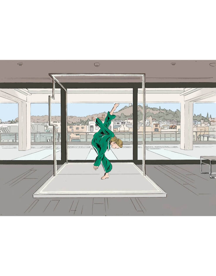 Microdance, έργο του Βαγγέλη Μαντζαβίνου