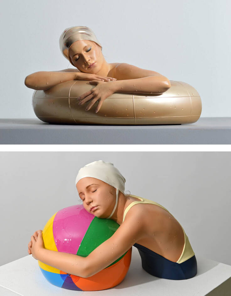 Έργο της της Αμερικανίδας γλύπτριας Carole A. Feuerman (Κάρολ Α. Φέρμαν)