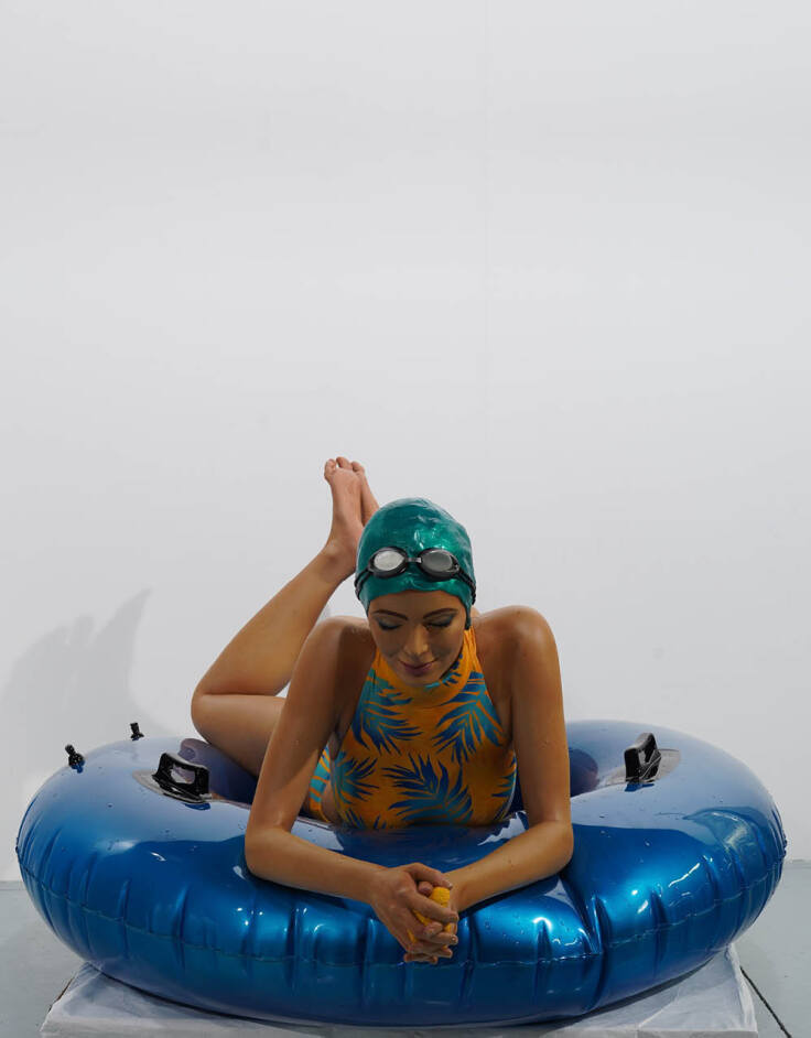 Έργο της της Αμερικανίδας γλύπτριας Carole A. Feuerman (Κάρολ Α. Φέρμαν)