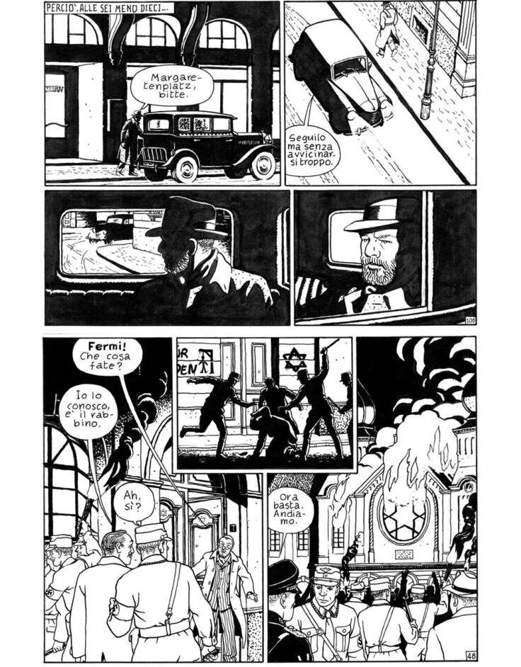 Ασπρόµαυρα καρέ από το νέο κόµικς του Vittorio Giardino, που θα κυκλοφορήσει στην Ιταλία το 2024