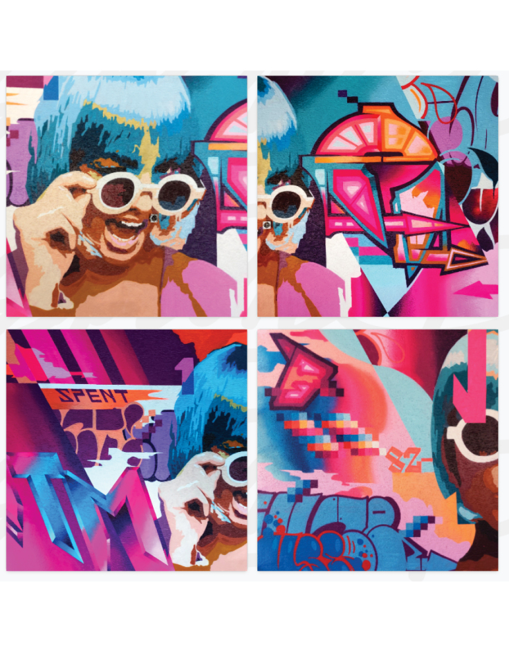 GNTM-Commission mural done for GNTM ©Spent1