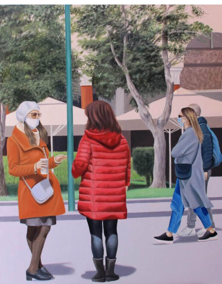 Kalli Kastori, 2022, oil on canvas