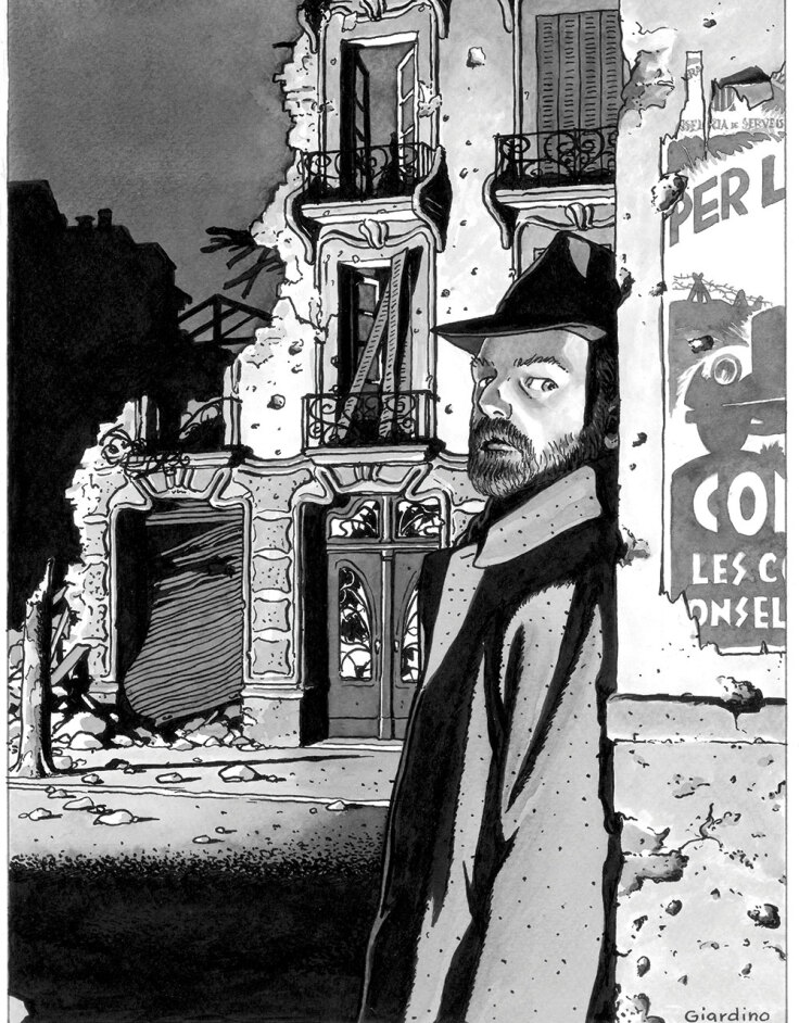 Ασπρόµαυρα καρέ του Ιταλού κομίστα Vittorio Giardino