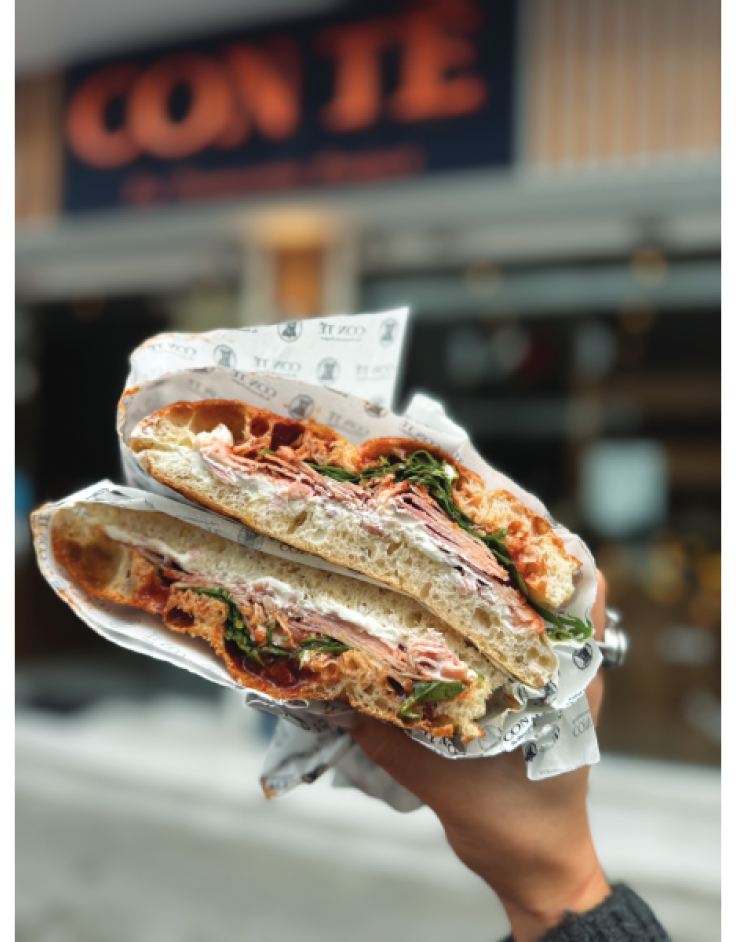 Con te Focacceria: Η ολόφρεσκη,  χειροποίητη φοκάτσια!