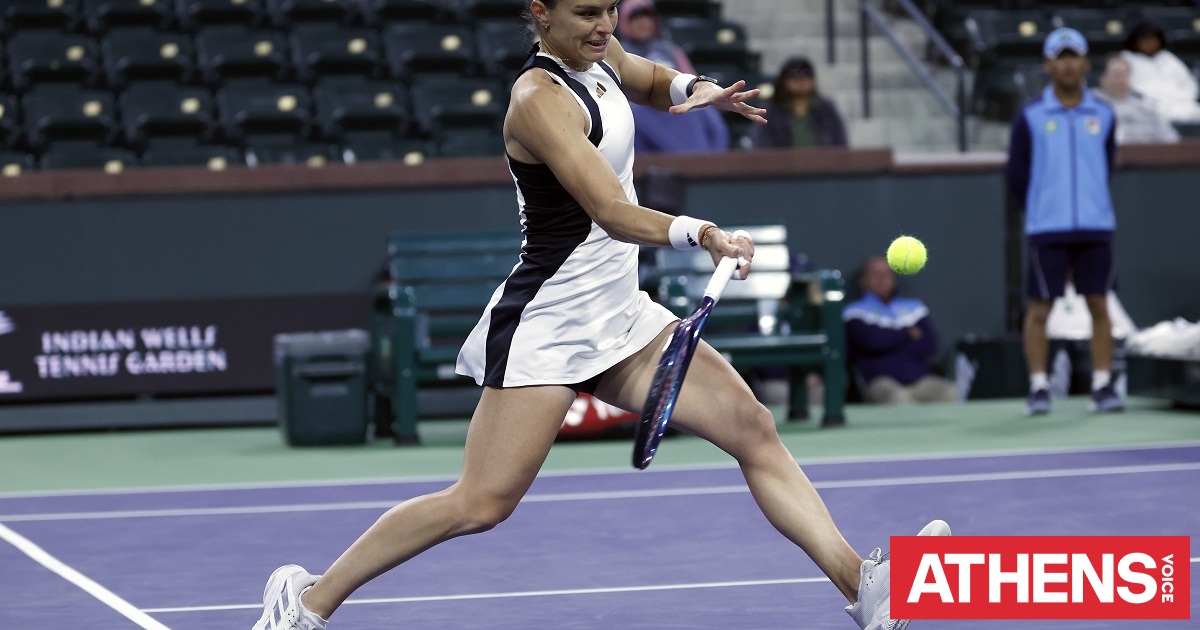 Ήττα και αποκλεισμός από το Madrid Open για τη Μαρία Σάκκαρη