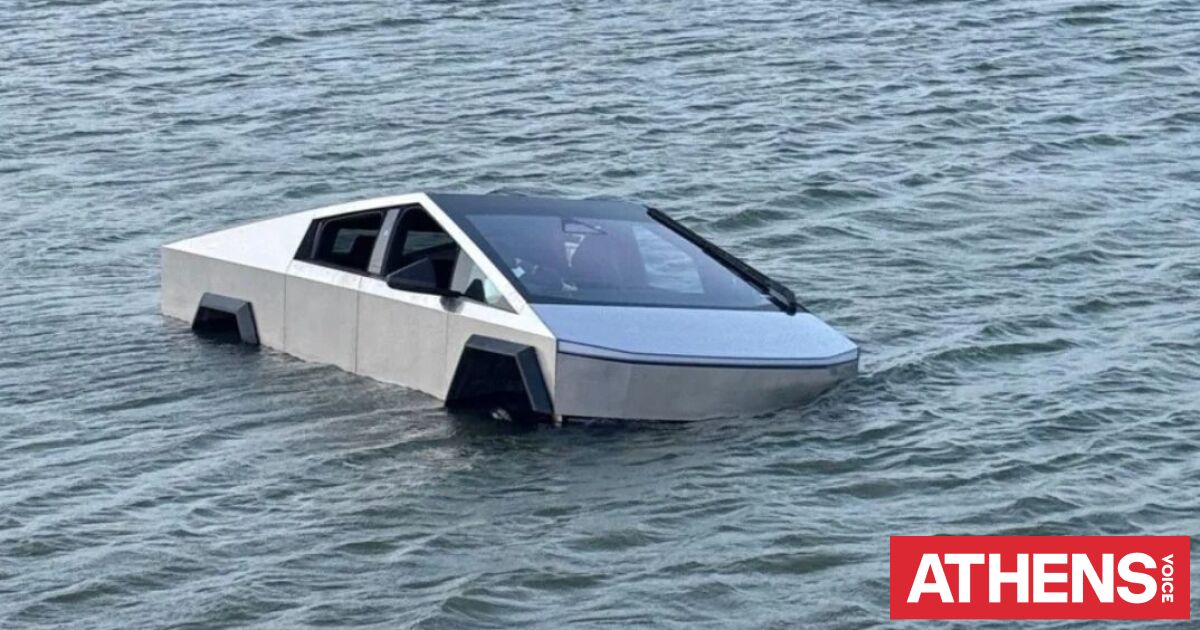 Tesla Cybertruck βούλιαξε σε λίμνη: Οδηγός δοκίμασε το «Wade Mode» και συνελήφθη