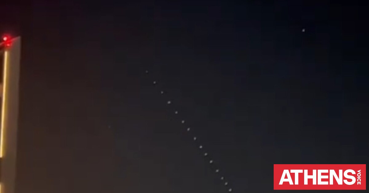 Viral η στιγμή που σχηματίζεται «τρένο» δορυφόρων Starlink στον ουρανό της Κύπρου