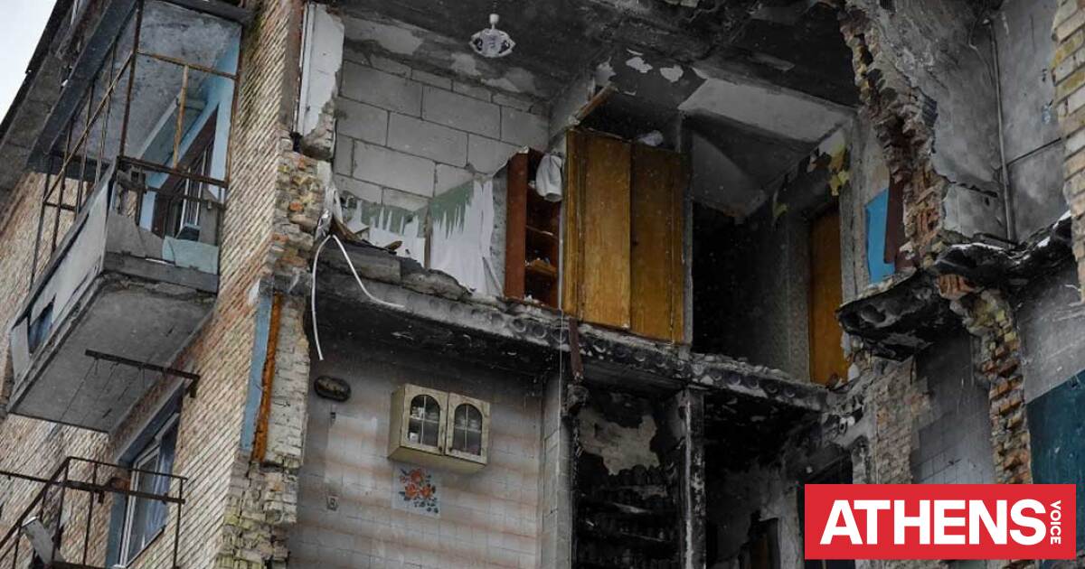 Ρωσική επίθεση με drones σε κτίριο στην Ουκρανία