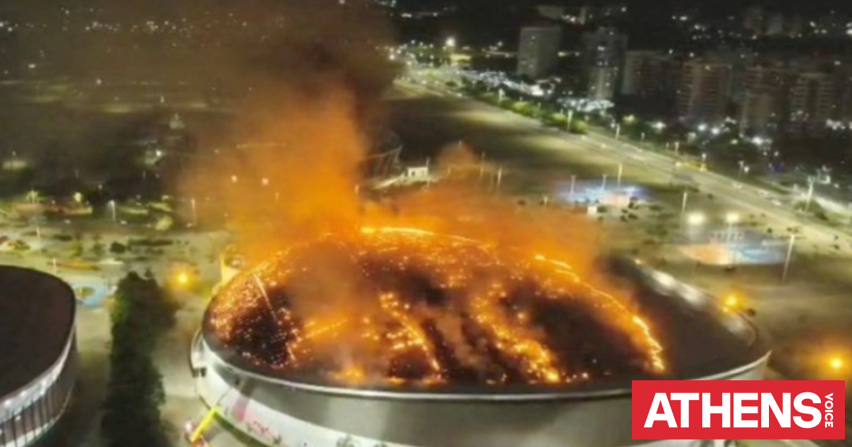 Τεράστια φωτιά στο Ολυμπιακό ποδηλατοδρόμιο του Ρίο ντε Τζανέιρο - Κάηκε η οροφή