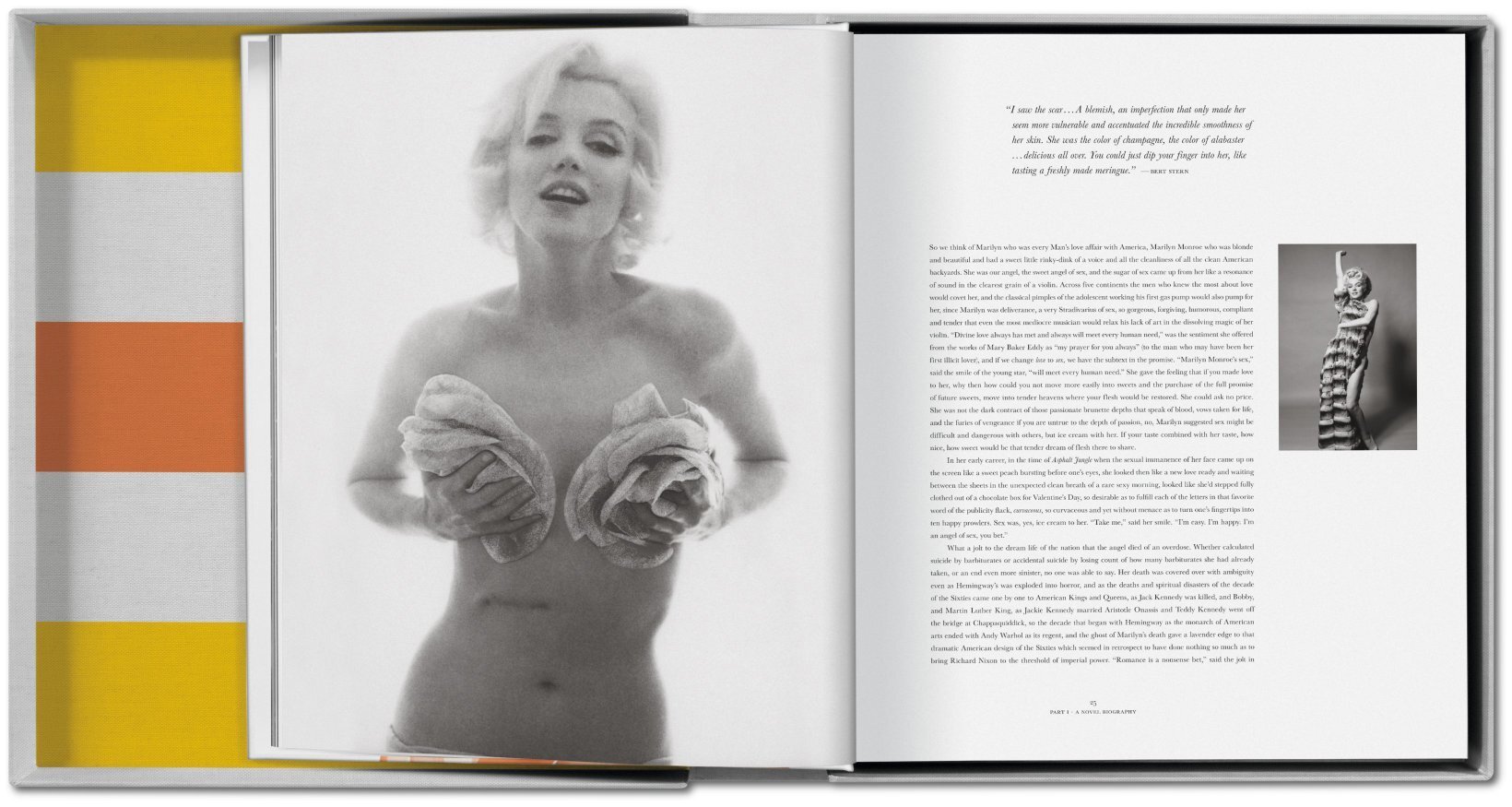 Το συλλεκτικό λεύκωμα της TASCHEN για τη Marilyn Monroe με τις σπάνιες φωτογραφίες του Bern Stern και τα κείμενα του βραβευμένου συγγραφέα και δημοσιογράφου Norman Mailer.