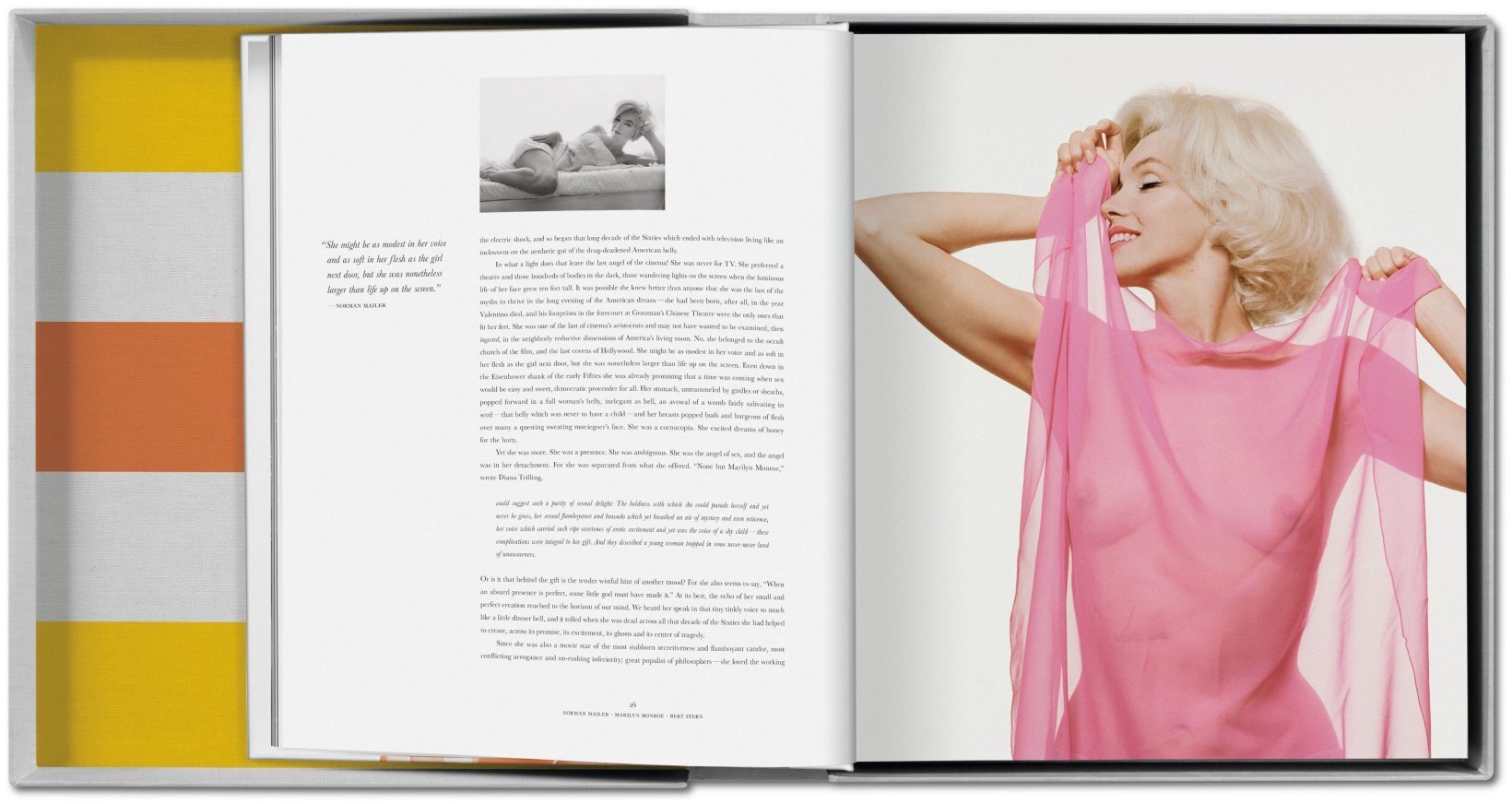 Το συλλεκτικό λεύκωμα της TASCHEN για τη Marilyn Monroe με τις σπάνιες φωτογραφίες του Bern Stern και τα κείμενα του βραβευμένου συγγραφέα και δημοσιογράφου Norman Mailer.