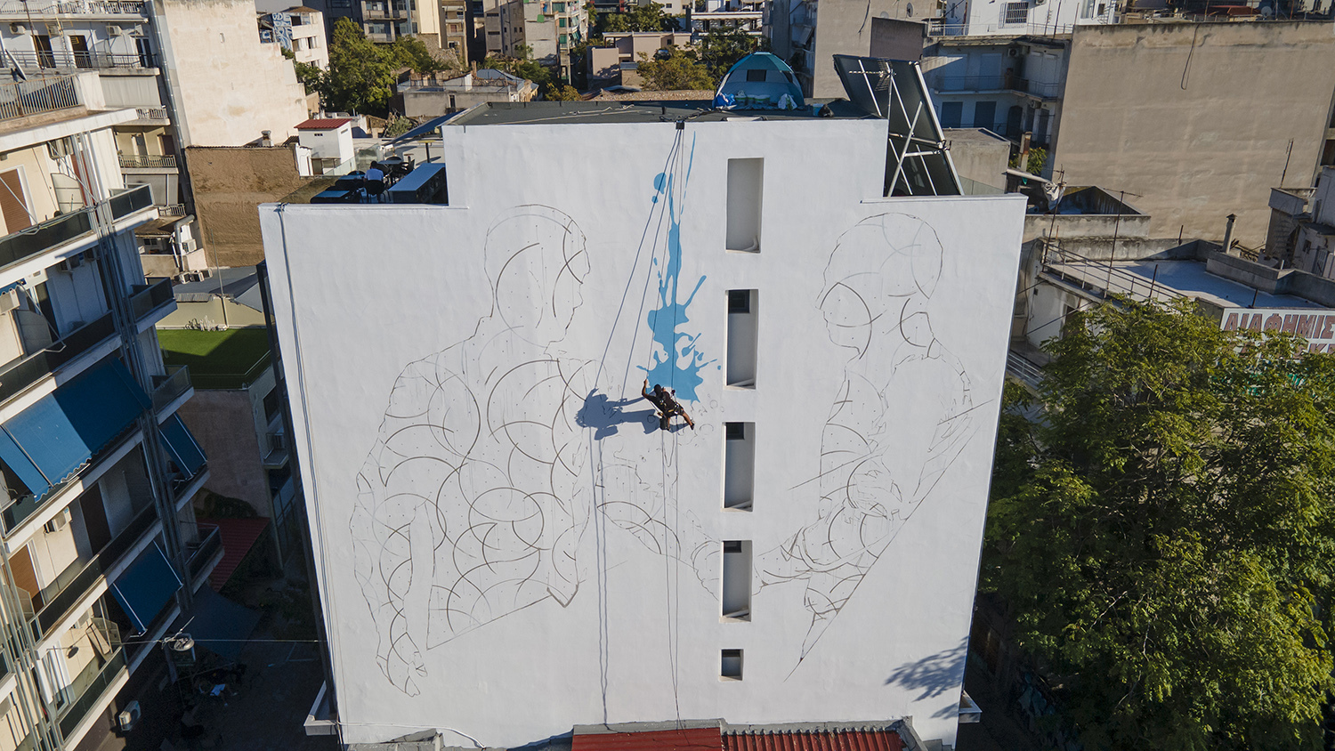 Το mural του ΙΝΟ στο Μεταξουργείο. 