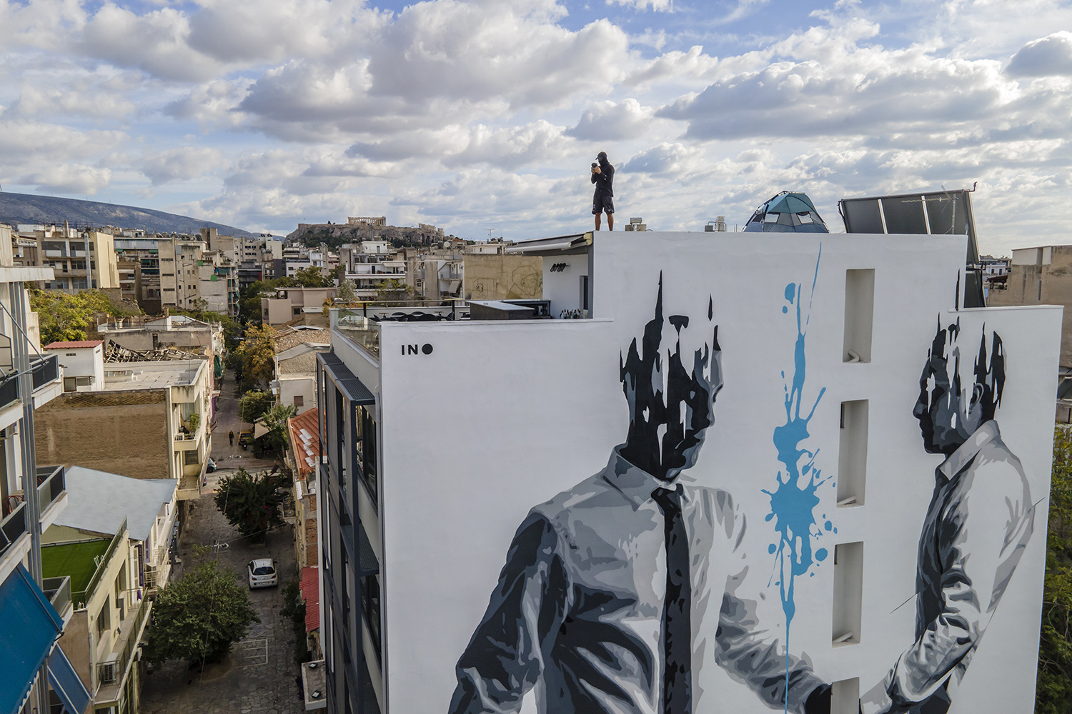 Το mural του ΙΝΟ στο Μεταξουργείο. 