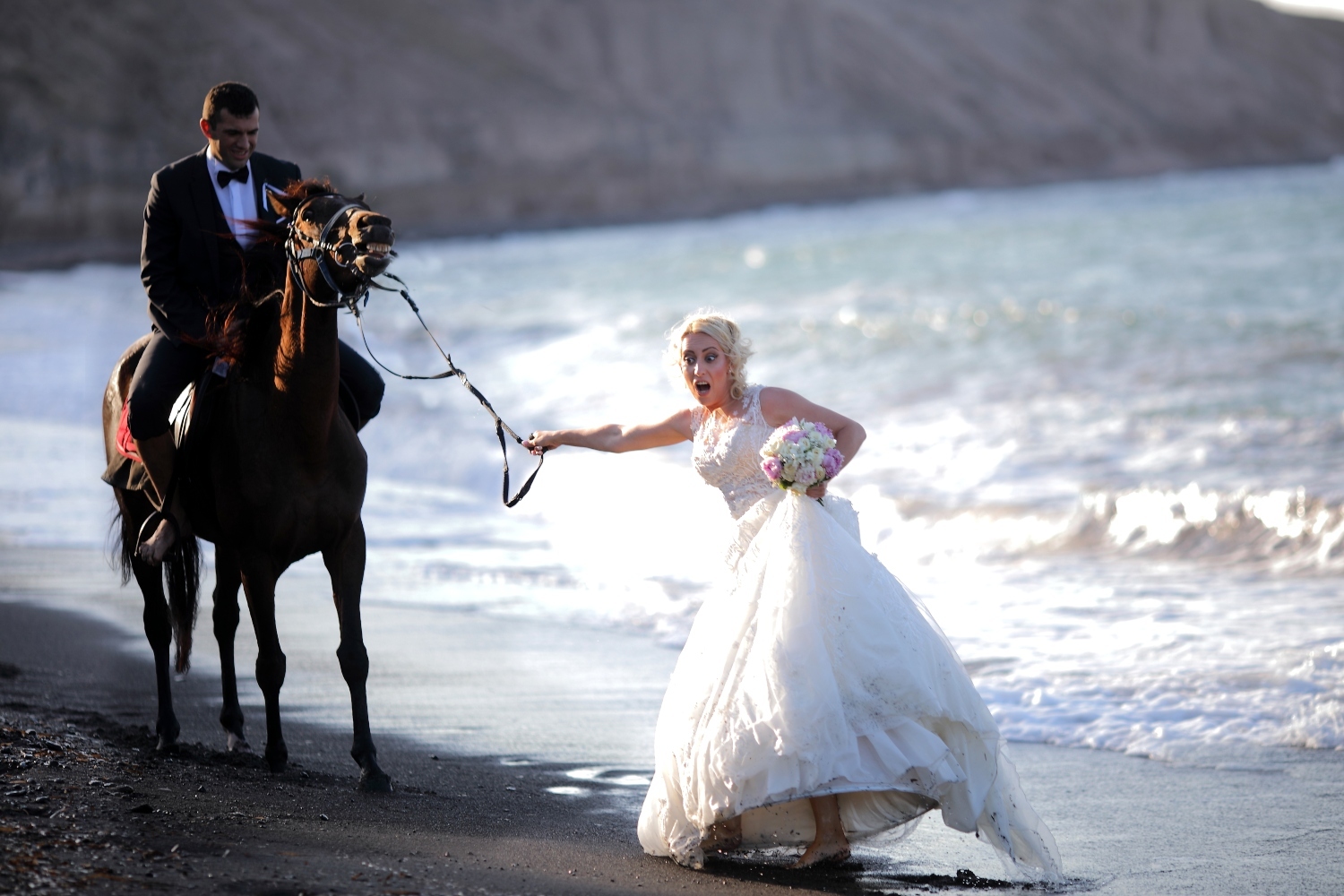 Αστεία φωτογράφιση γάμου