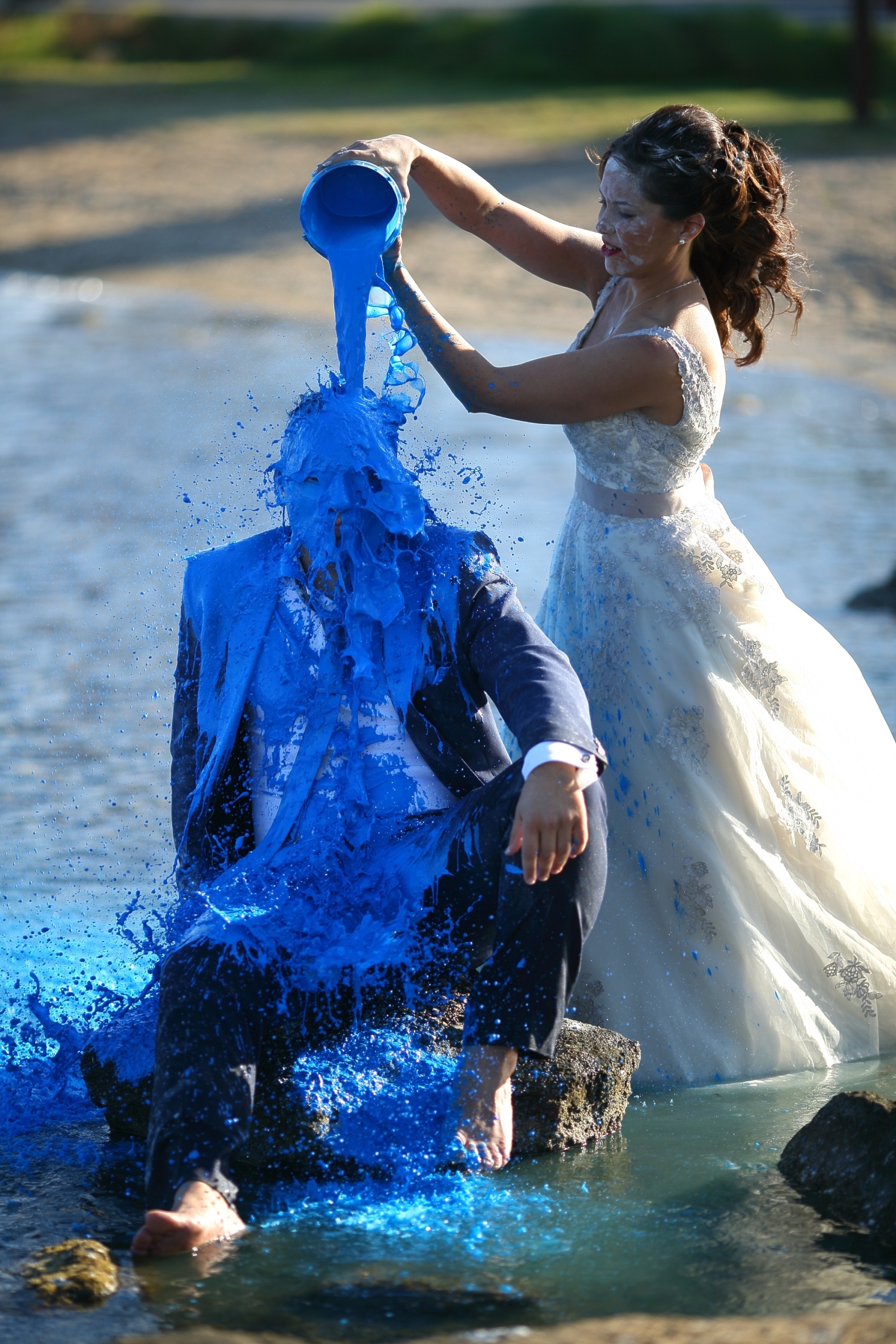 Αστεία φωτογράφιση γάμου