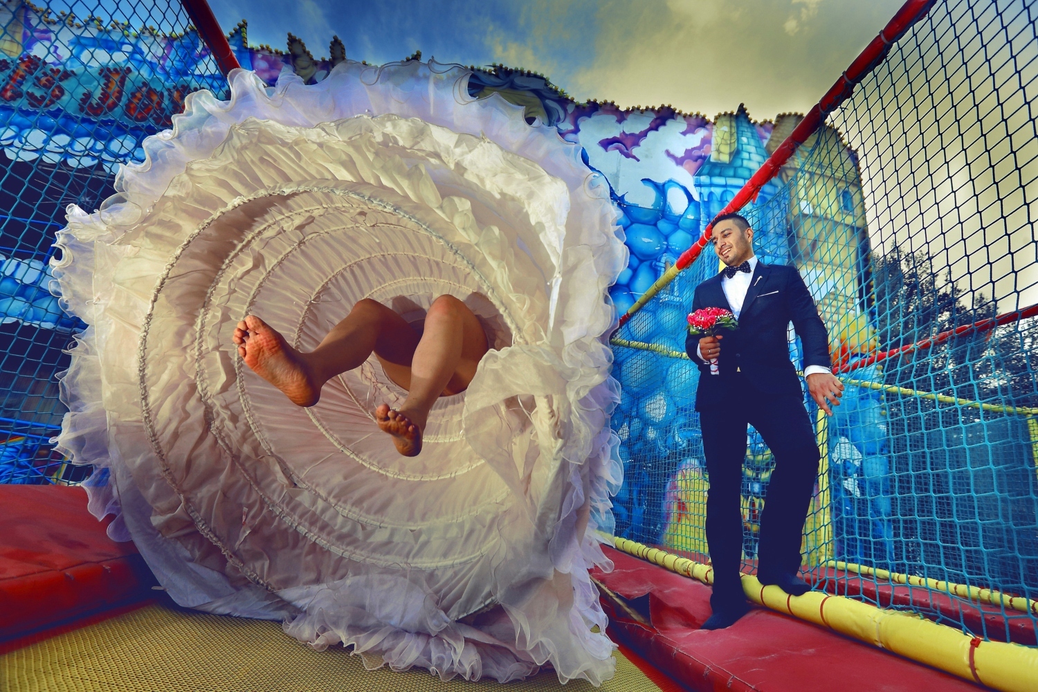 Αστεία φωτογράφιση γάμου