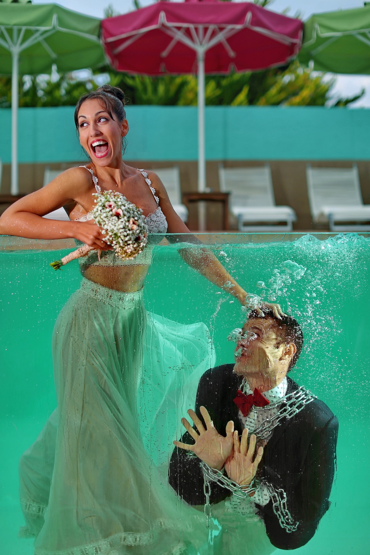 Αστεία φωτογράφιση γάμου