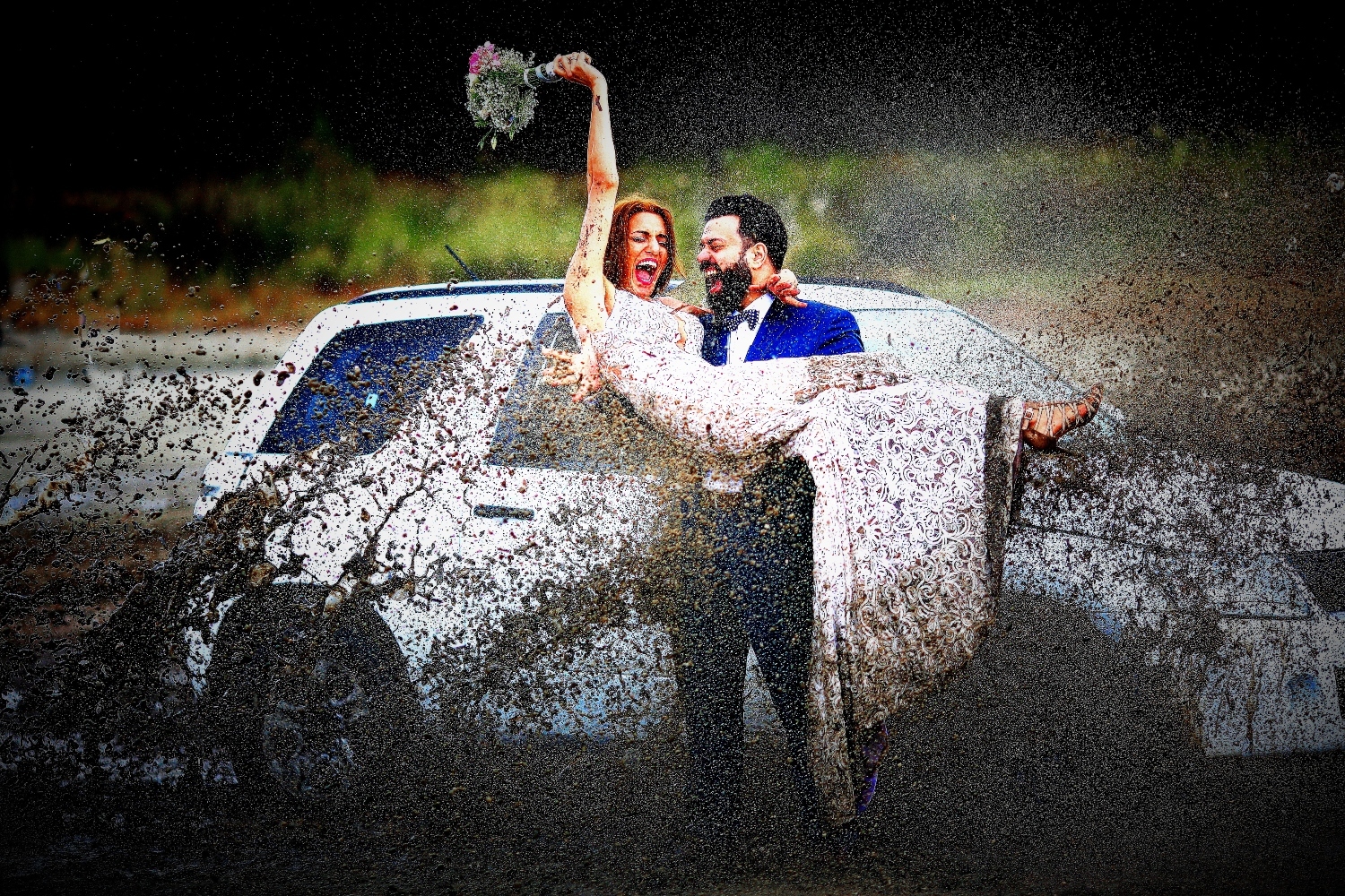 Αστεία φωτογράφιση γάμου