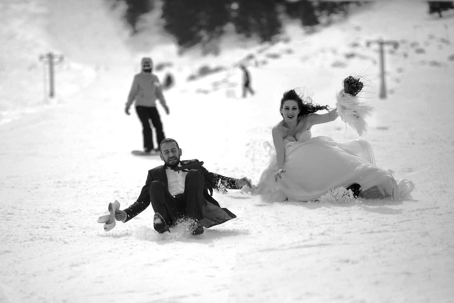 Αστεία φωτογράφιση γάμου