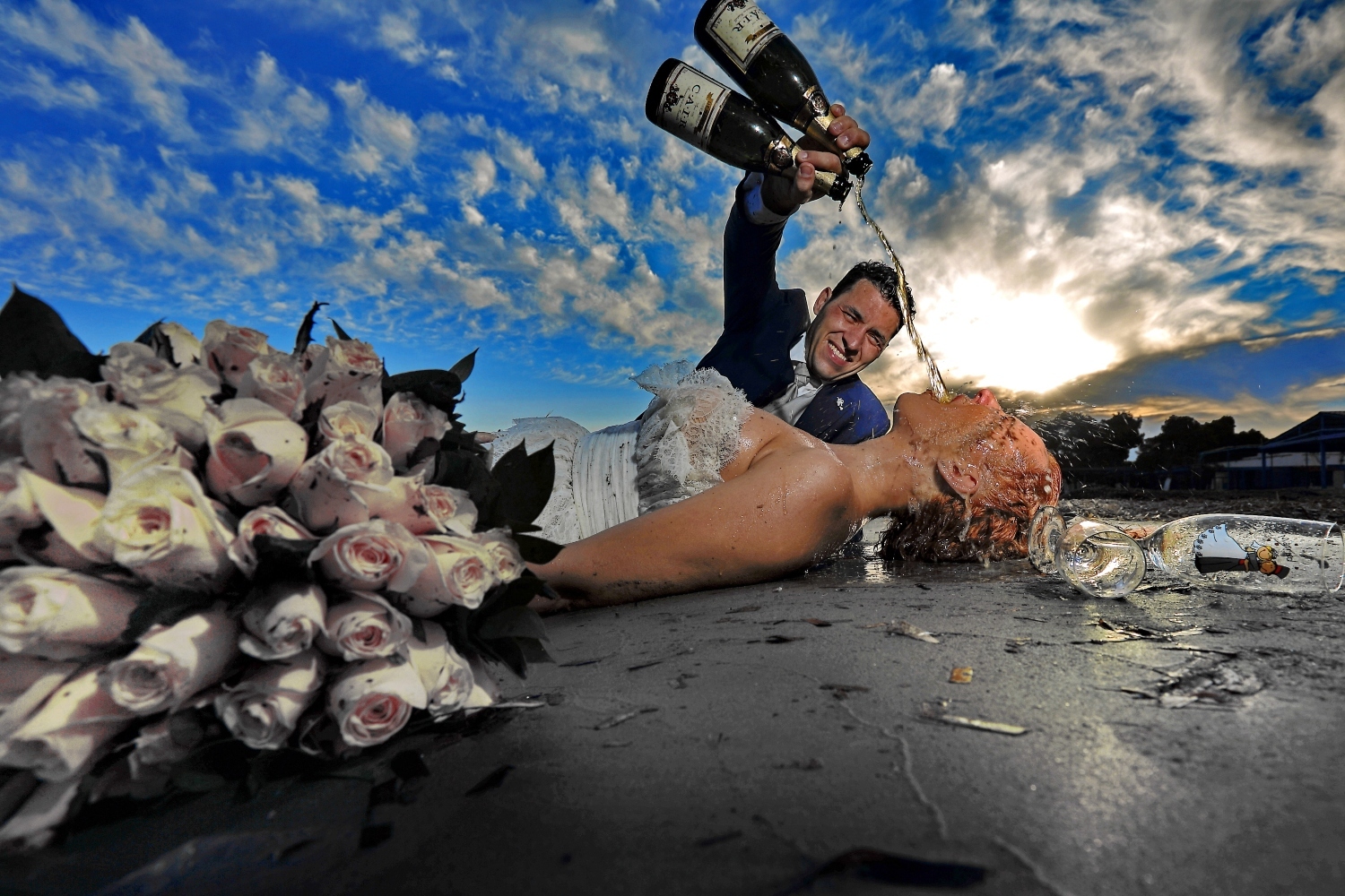 Αστεία φωτογράφιση γάμου