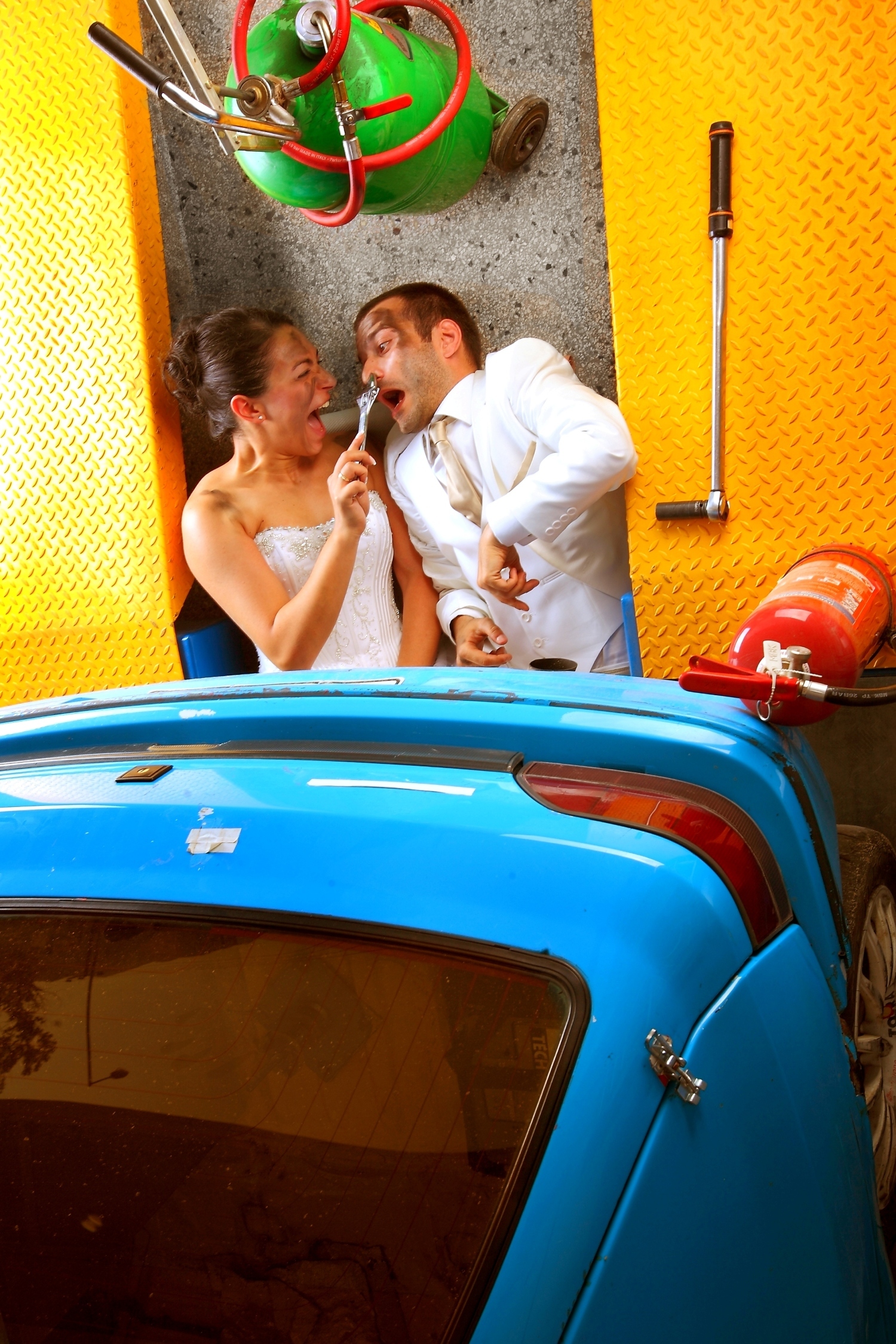 Αστεία φωτογράφιση γάμου