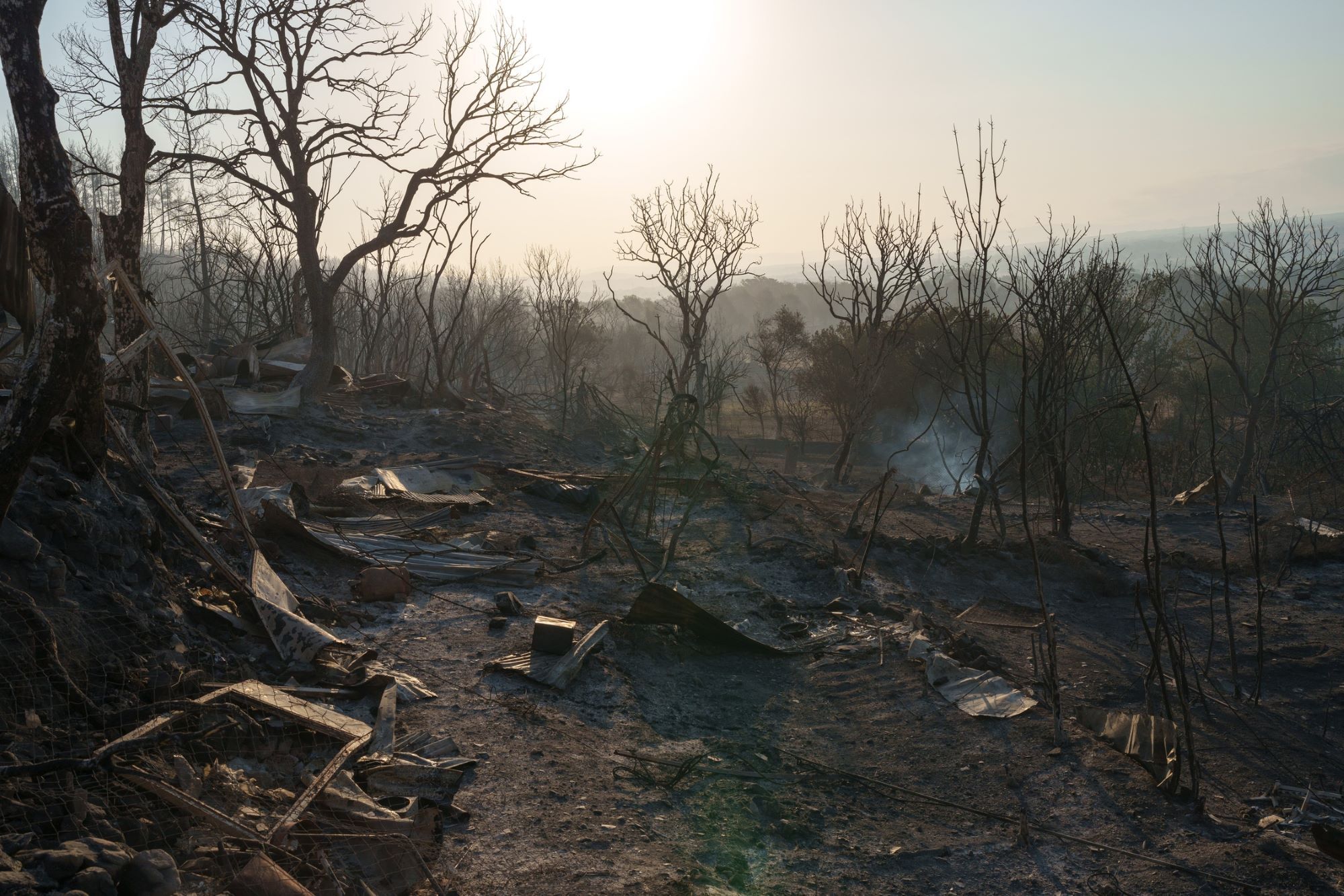 Καταστροφή από την πυρκαγιά στην Κομοτηνή ©Konstantinos Tsakalidis / SOOC
