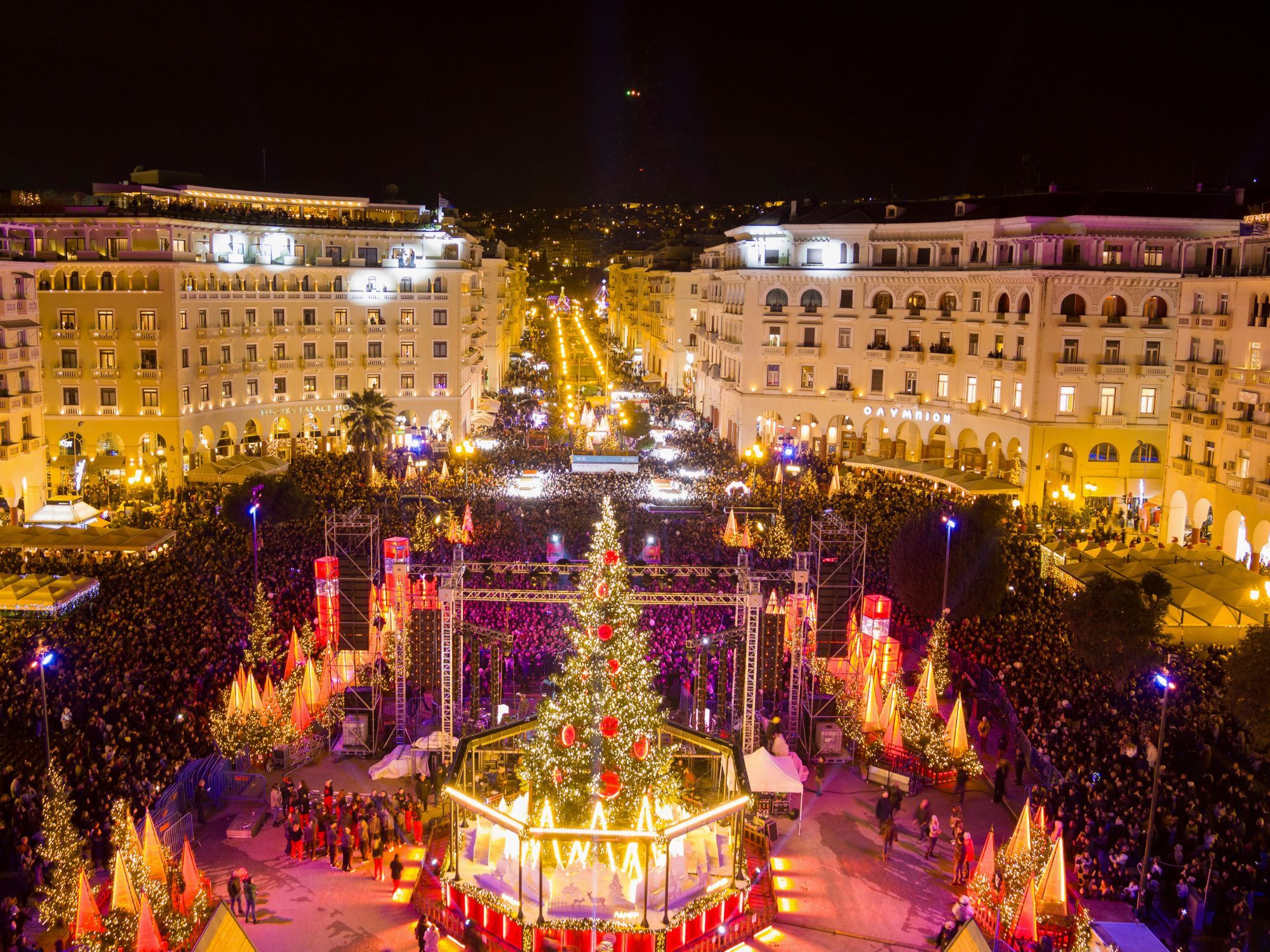 Η στολισμένη Θεσσαλονίκη