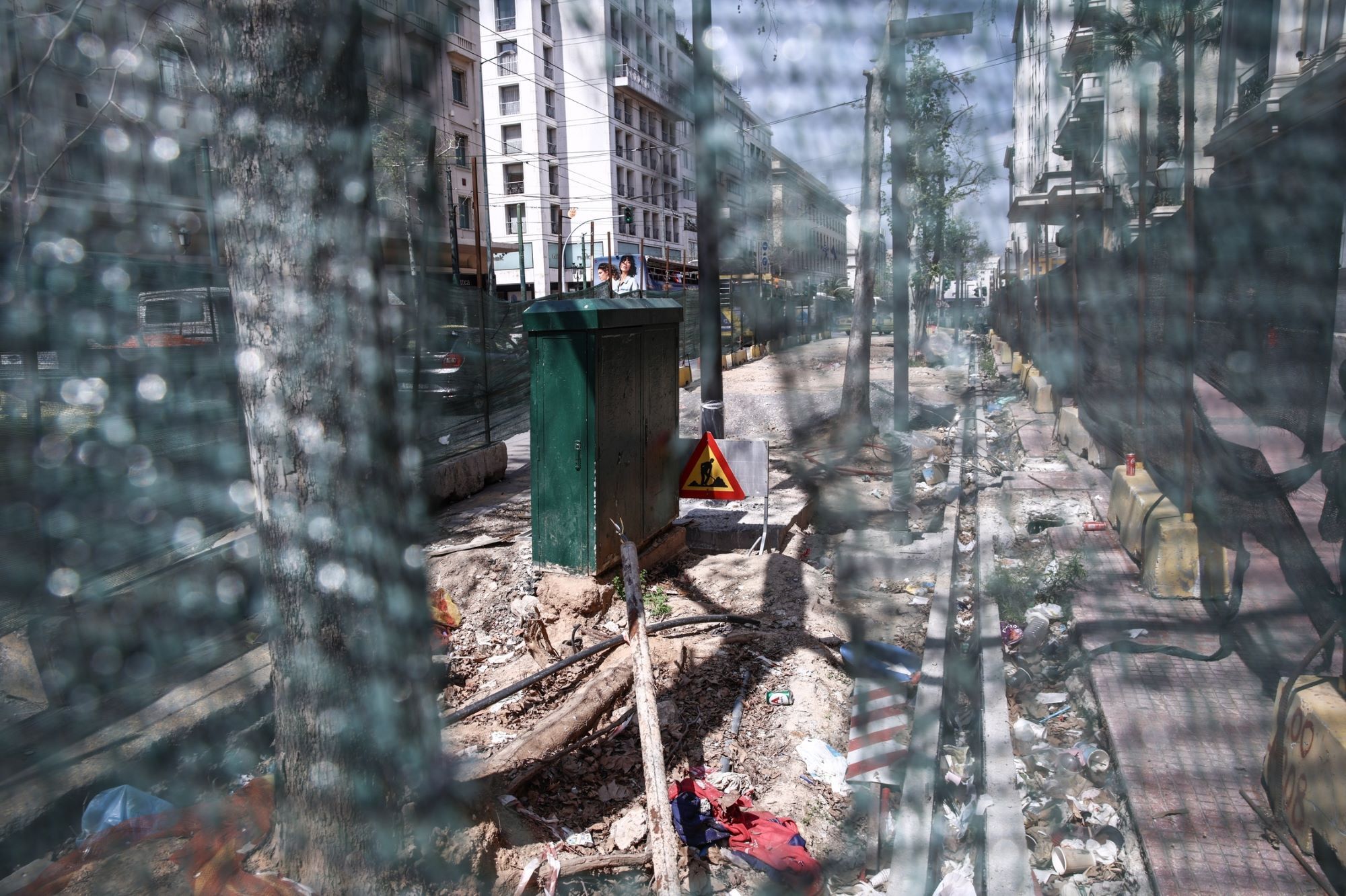 Εικόνες από τον Μεγάλο Περίπατο μετά την απομάκρυνση των φοινικών στις 12 Απριλίου 2023