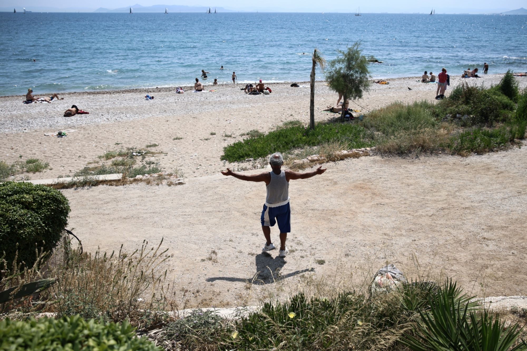 Εικόνες από την παραλία του Φλοίσβου, 3 Ιουνίου 2023