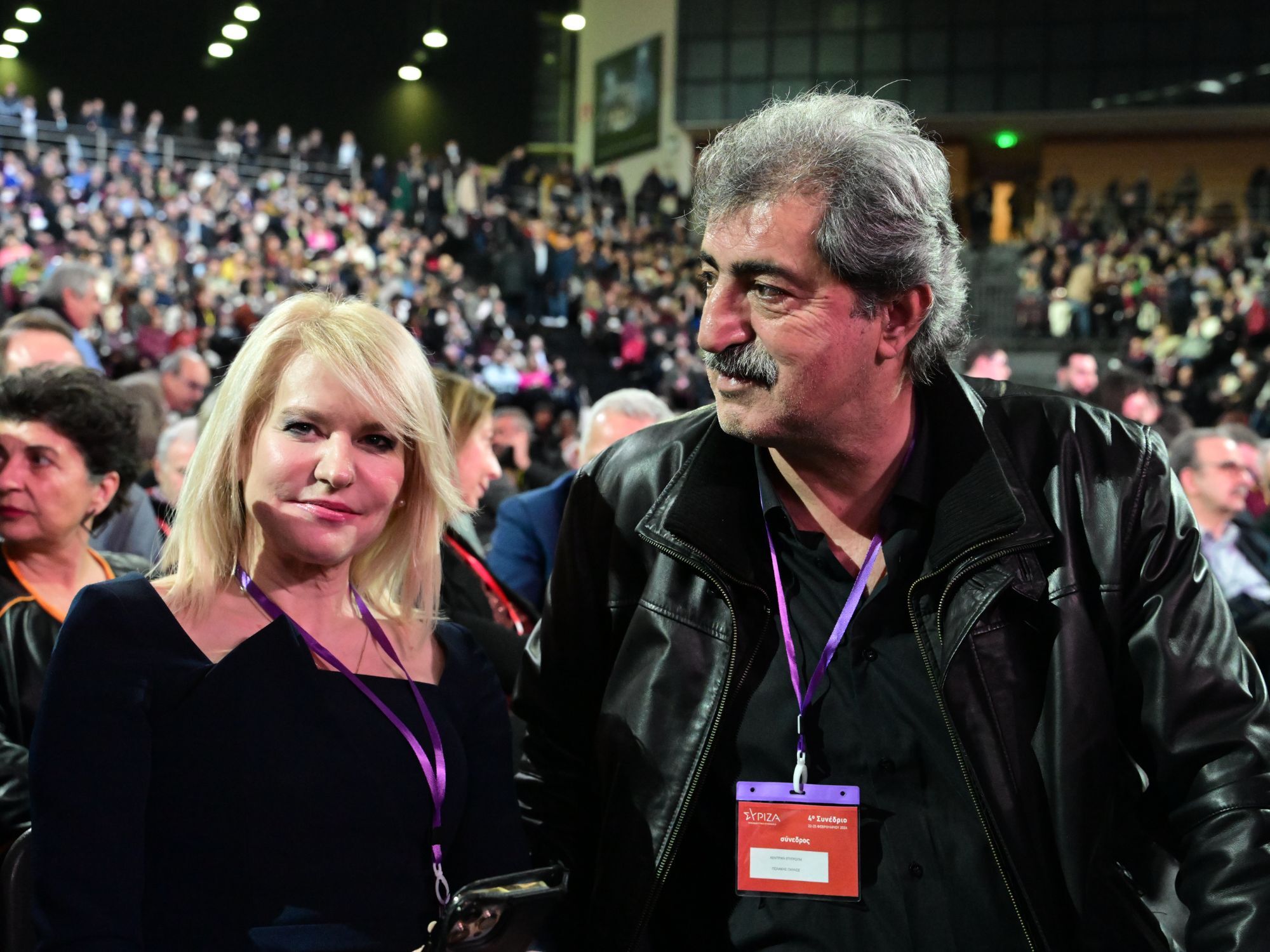 Η Θεοδώρα Τζάκρη και ο Παύλος Πολλάκης 