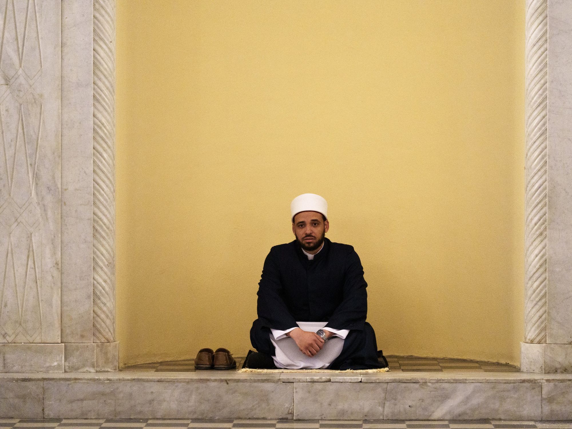 Προσευχή μουσουλμάνων για τον εορτασμό της Λύσης της Νηστείας του Ραμαζανίου (Εΐντ αλ-Φιτρ) στο Γενί Τζαμί της Θεσσαλονίκης