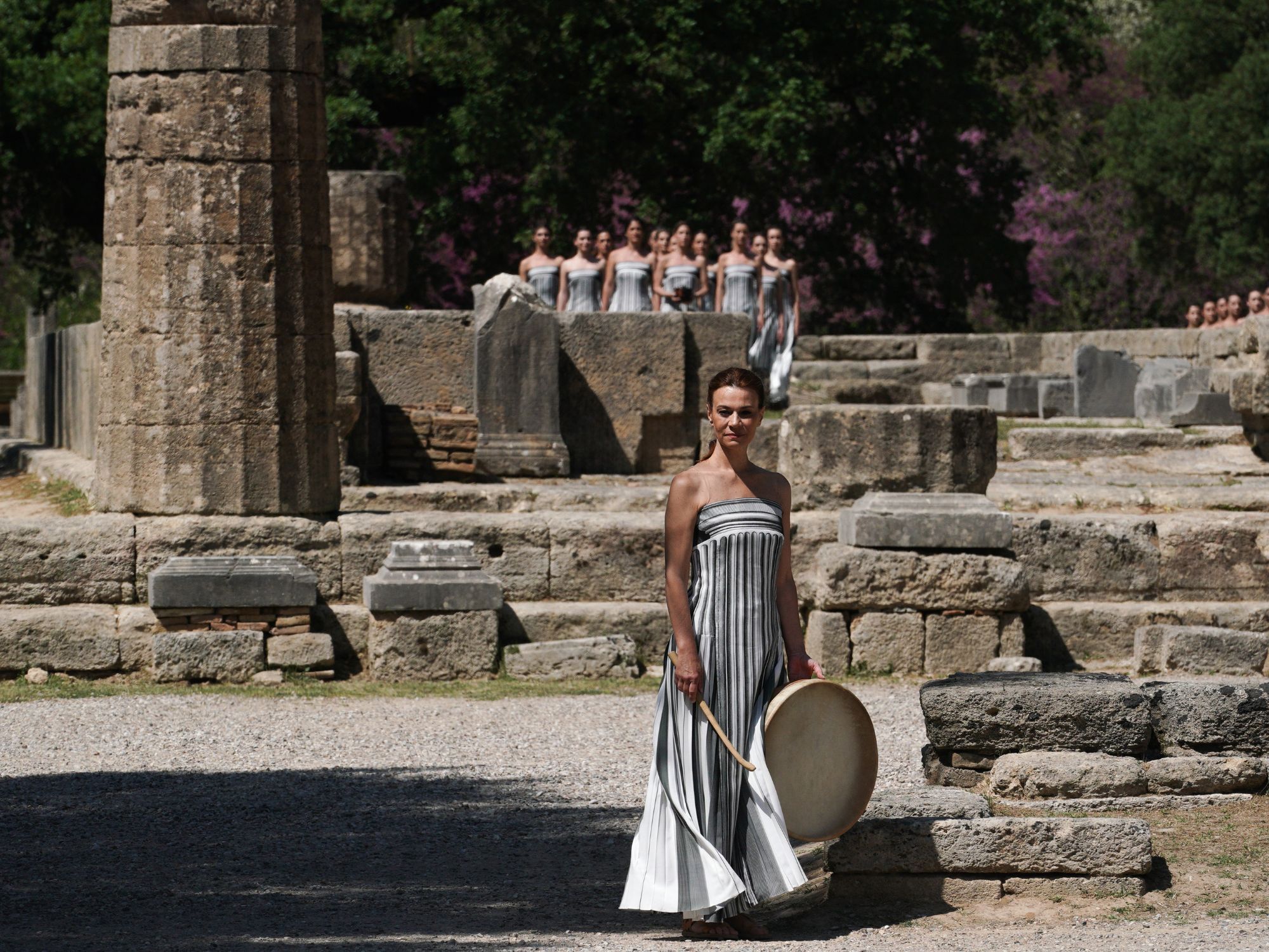 Η Επίσημη Πρόβα της Τελετής Αφής της Ολυμπιακής Φλόγας