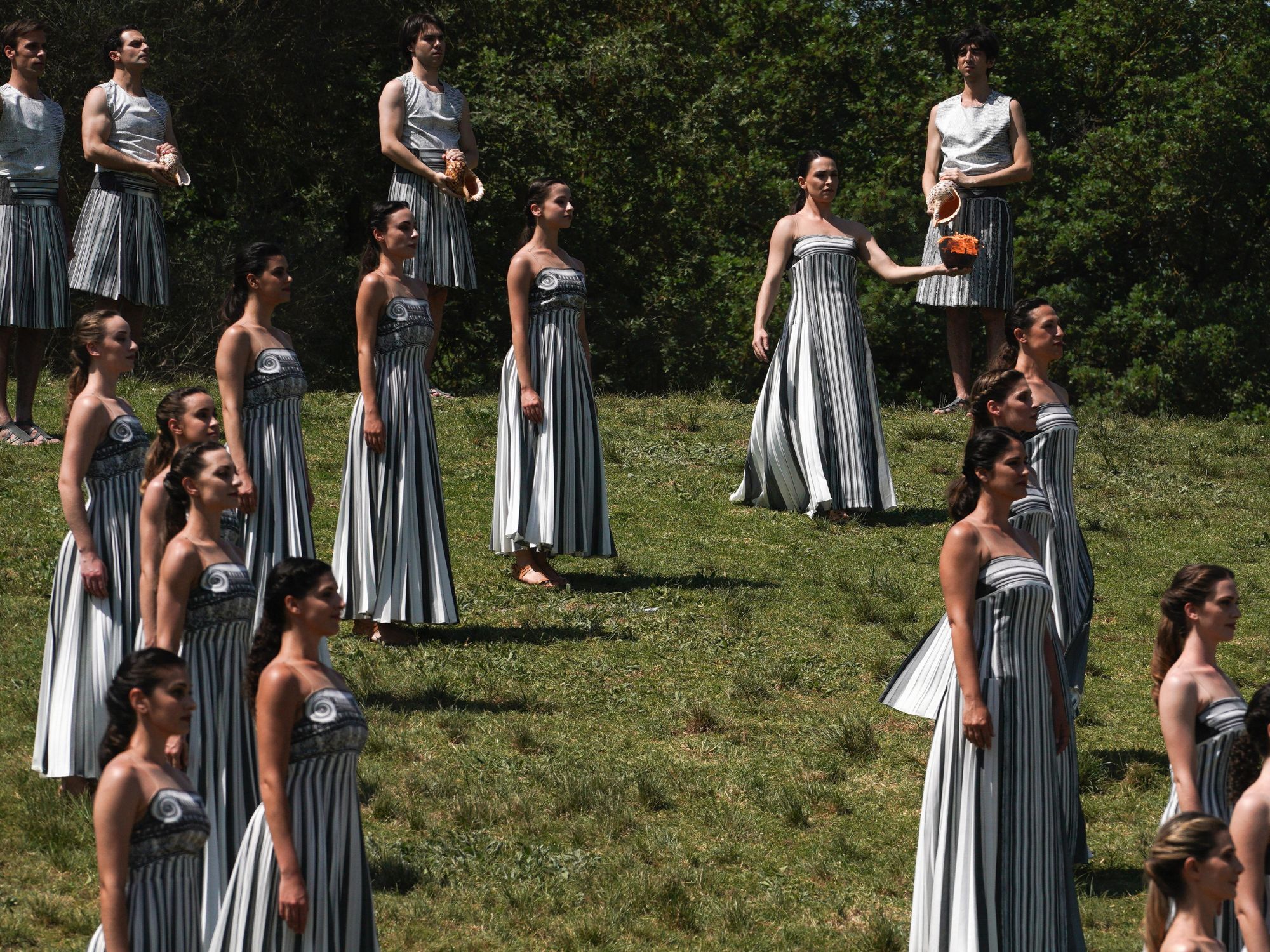 Η Επίσημη Πρόβα της Τελετής Αφής της Ολυμπιακής Φλόγας