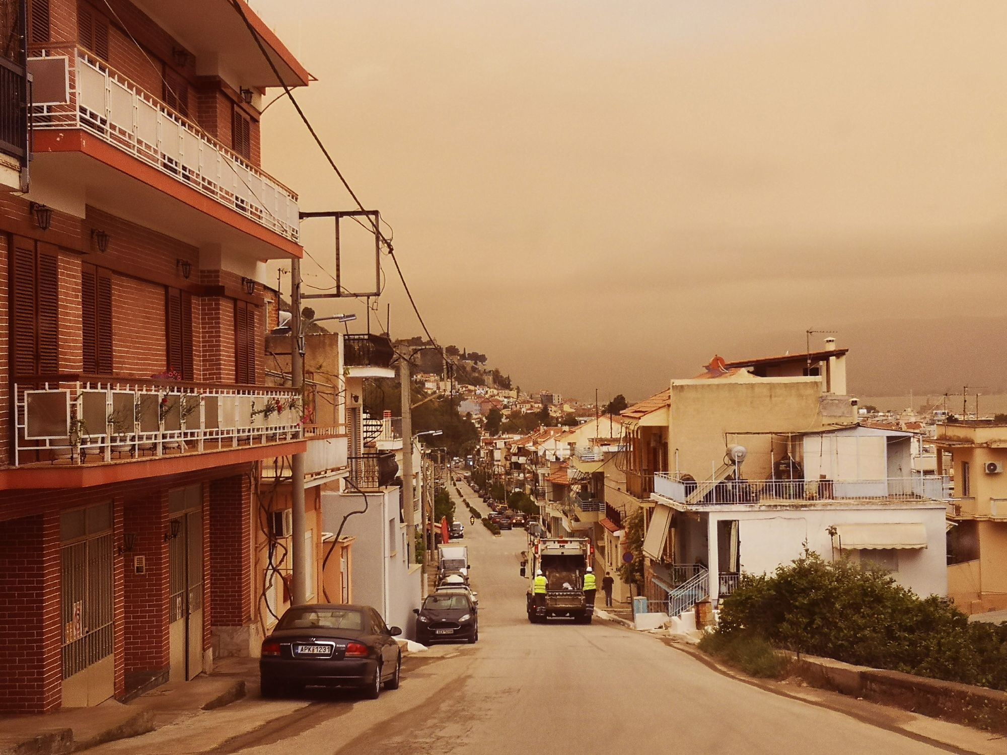 Το Ναύπλιο καλυμένο από την αφρικανική σκόνη