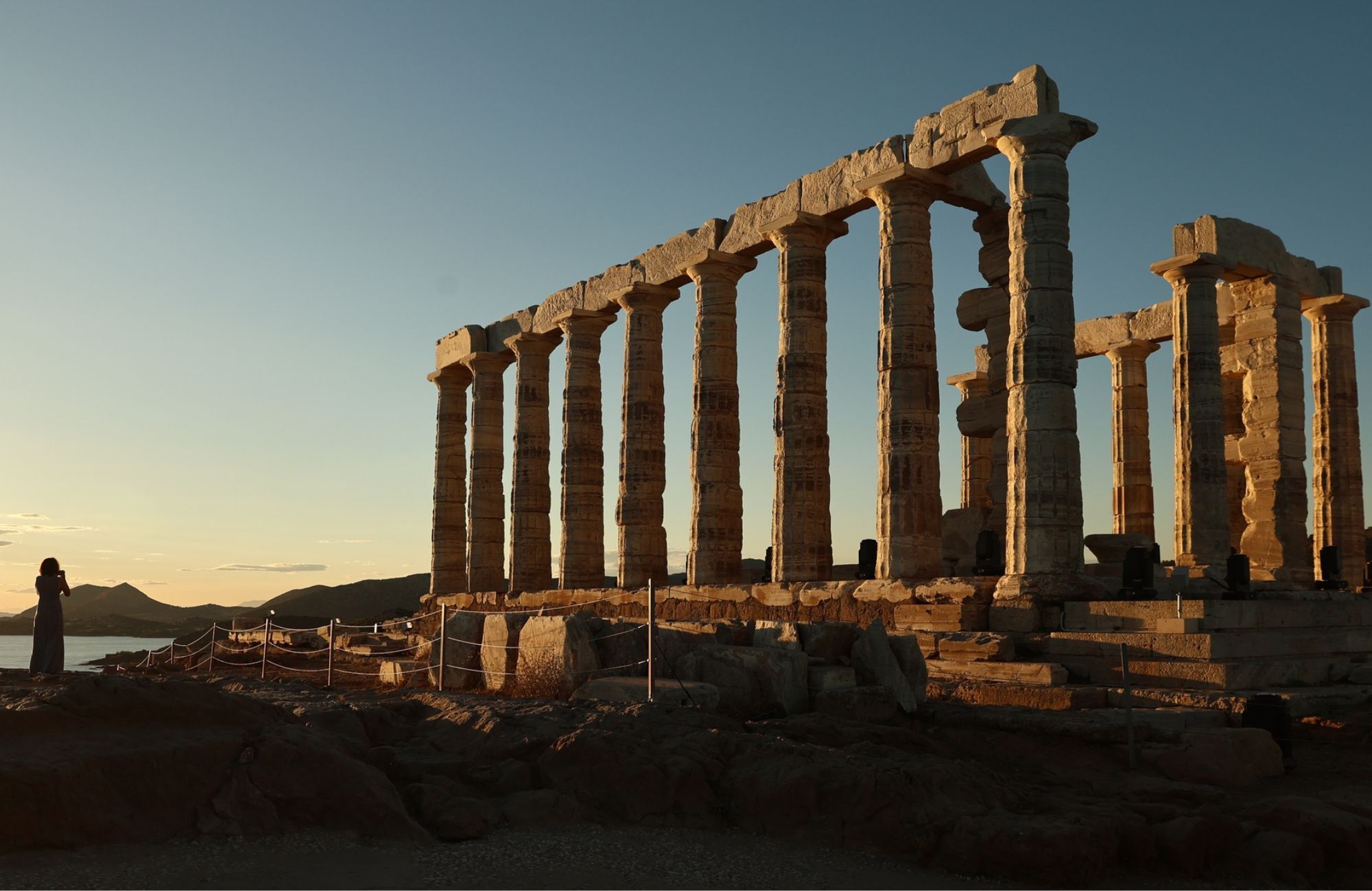 Ο εμβληματικός Ναός του Ποσειδώνα στο Σούνιο