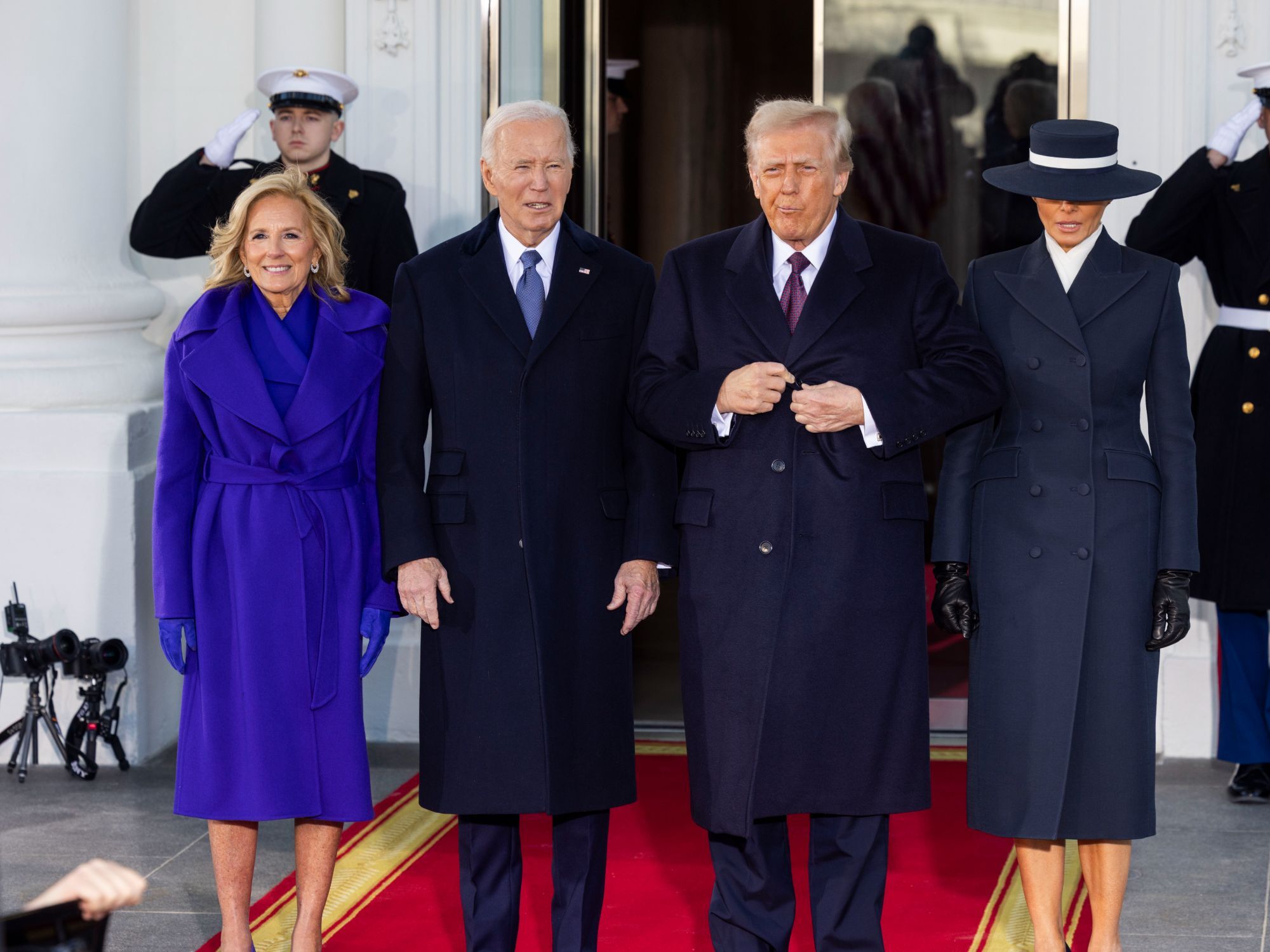 Τζο Μπάιντεν και Ντόναλντ Τραμπ με τις συζύγους τους