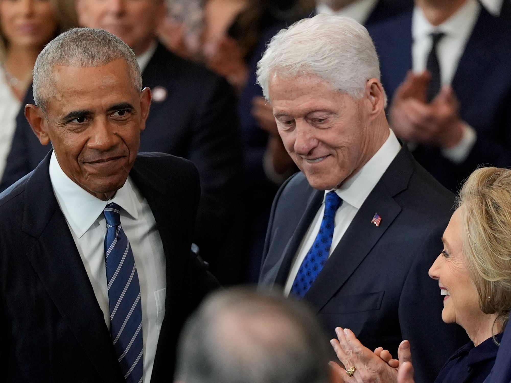 Μπάρακ Ομπάμα και Μπιλ Κλίντον