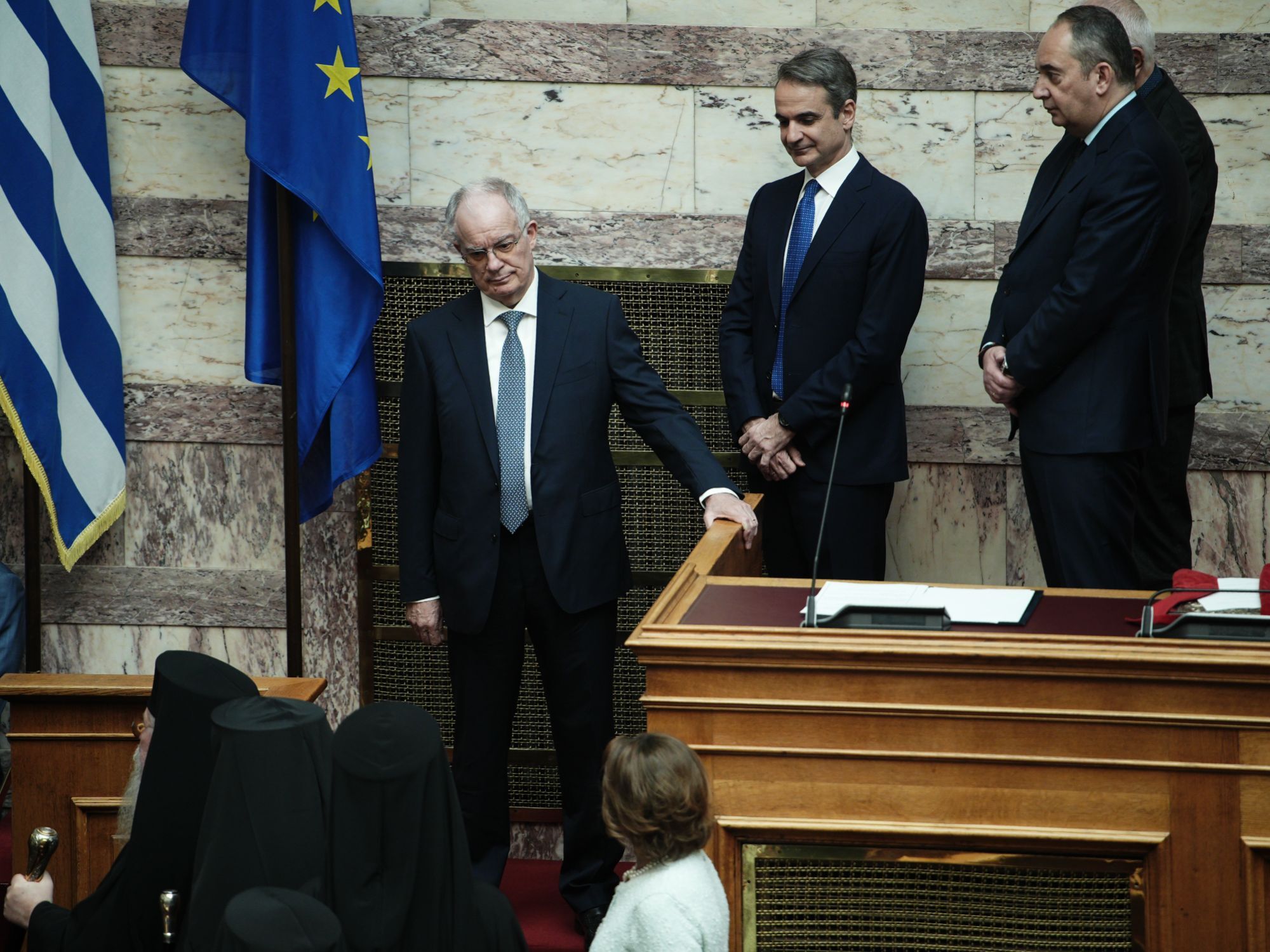 Στιγμιότυπο από το εσωτερικό της Βουλής 