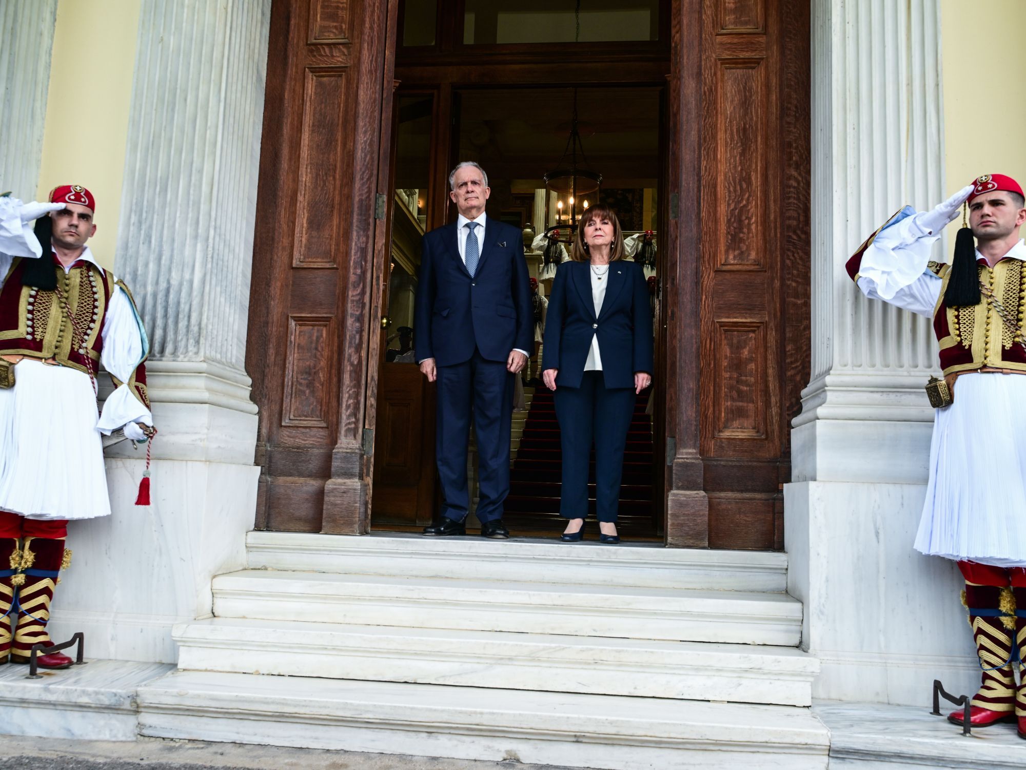 Η Κατερίνα Σακελλαροπούλου και ο Κωνσταντίνος Τασούλας