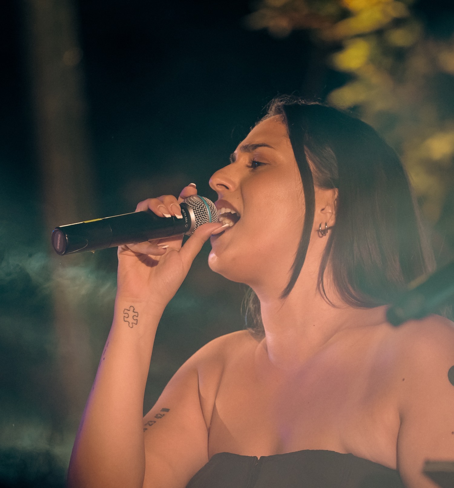 Η Κατερίνα Λαζαρίδου στην Πλατεία Δεξαμενής