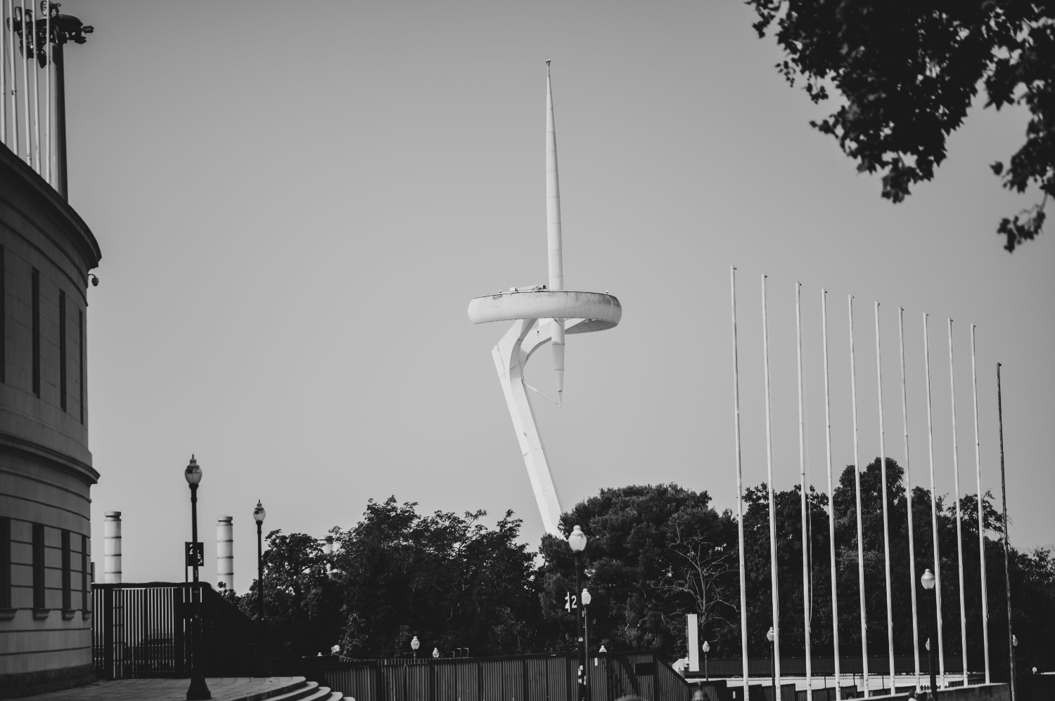 Έργο του Καλατράβα στο Ολυμπιακό Στάδιο Βαρκελώνης