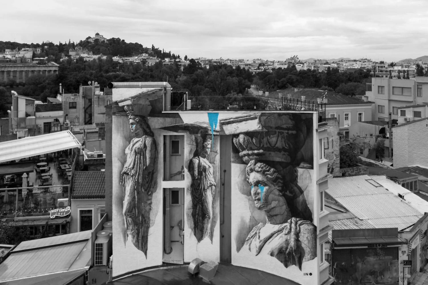 Αθήνα, Ελλάδα 2023 | «Caryatids Crying», Ερμού 121