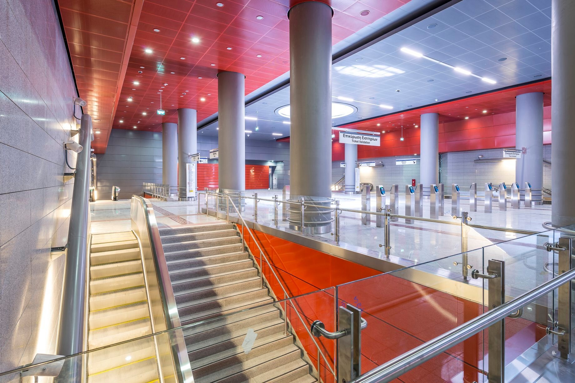 Εντυπωσιακή εικόνα από τον νέο σταθμό του μετρό στον Κορυδαλλό