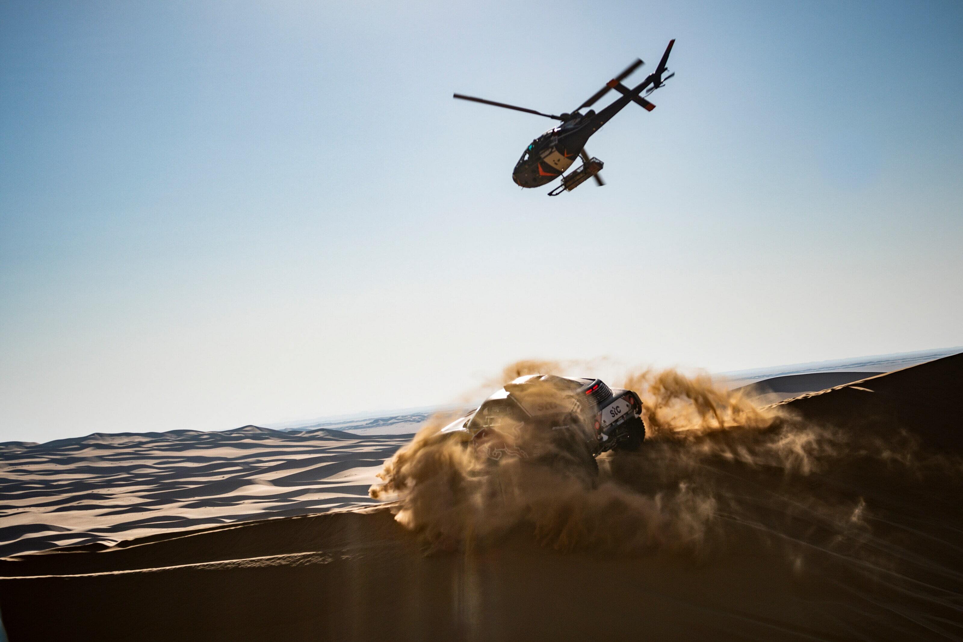 Στιγμιότυπο από τον αγώνα Rally Dakar 2020