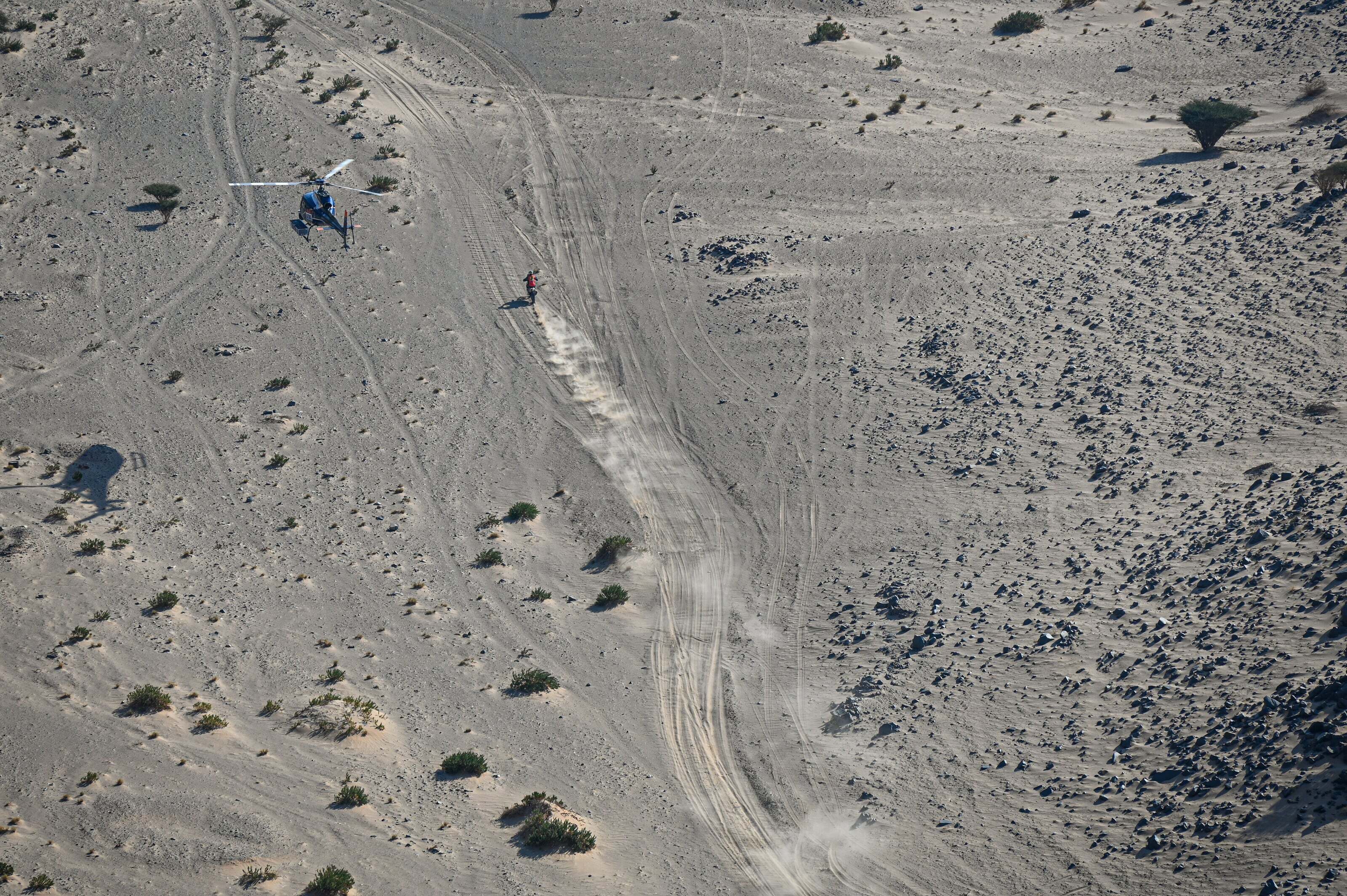 Στιγμιότυπο από τον αγώνα Rally Dakar 2020