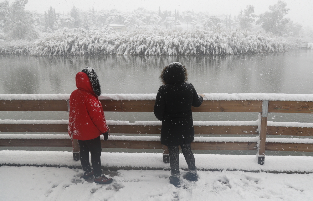 Χιονισμένη Αθήνα