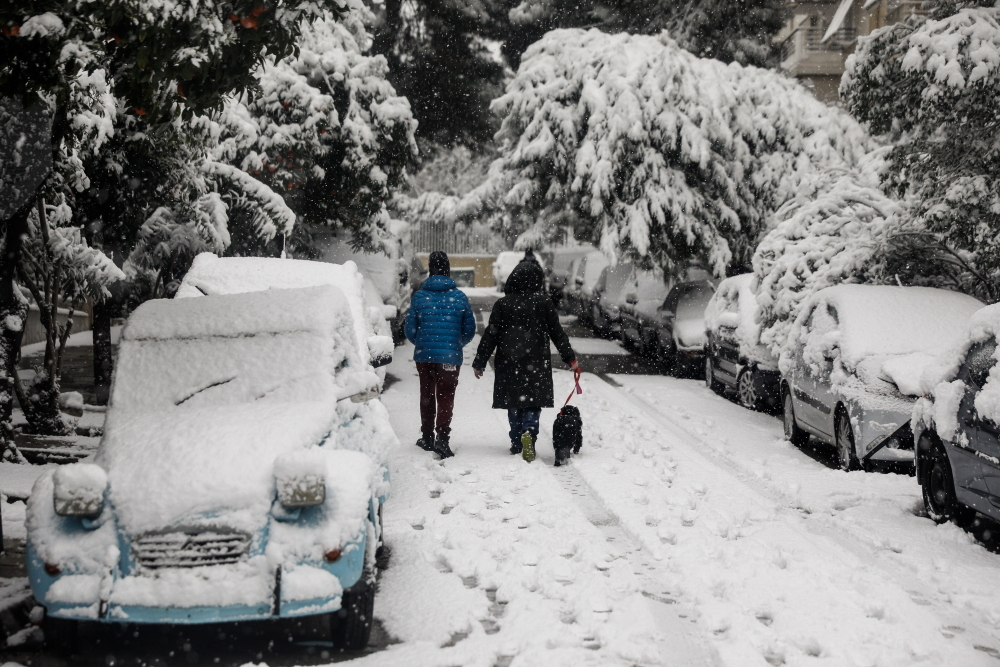 Χιονισμένη Αθήνα
